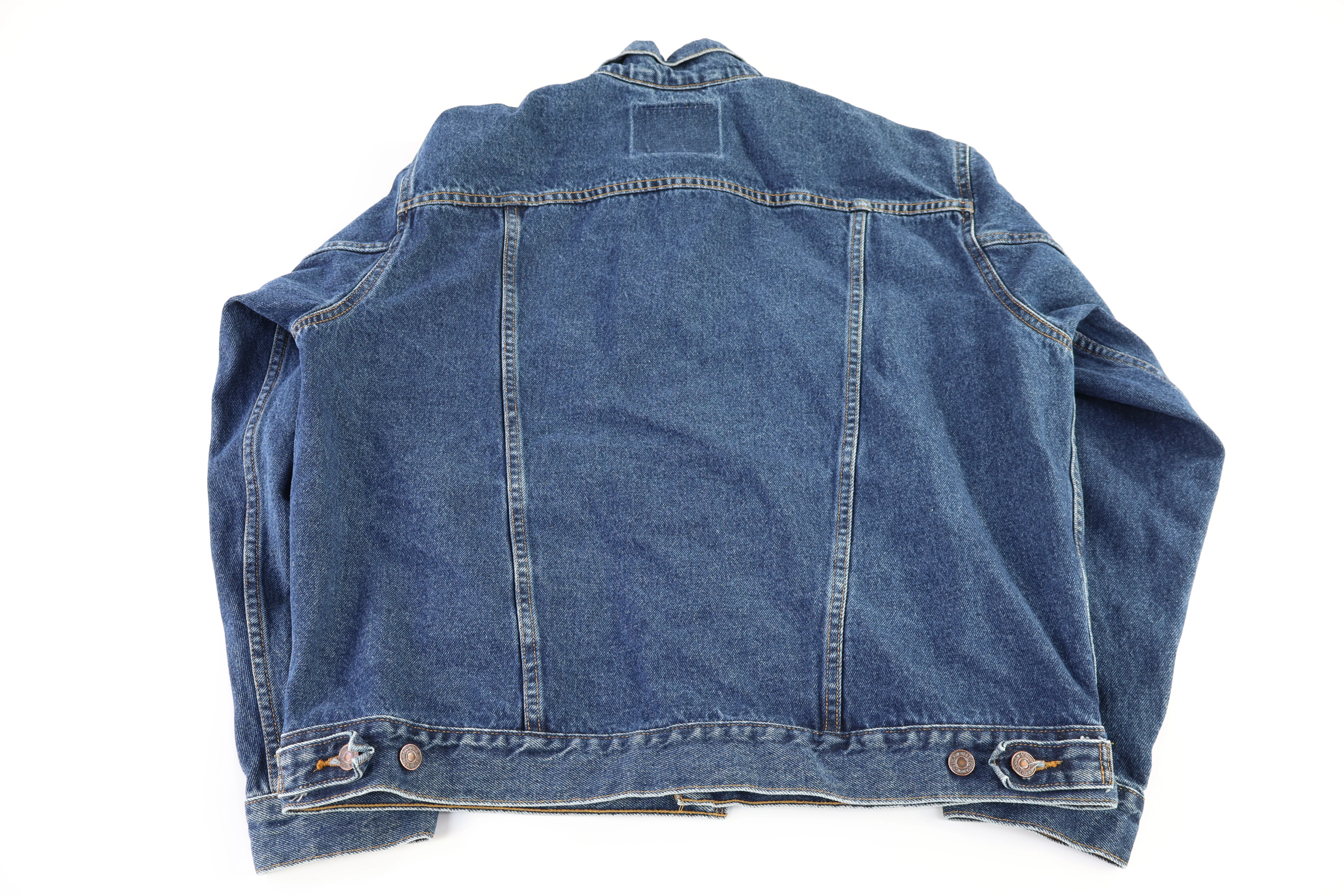 90's Levi's Dark Wash Denim Jacket - Image 2