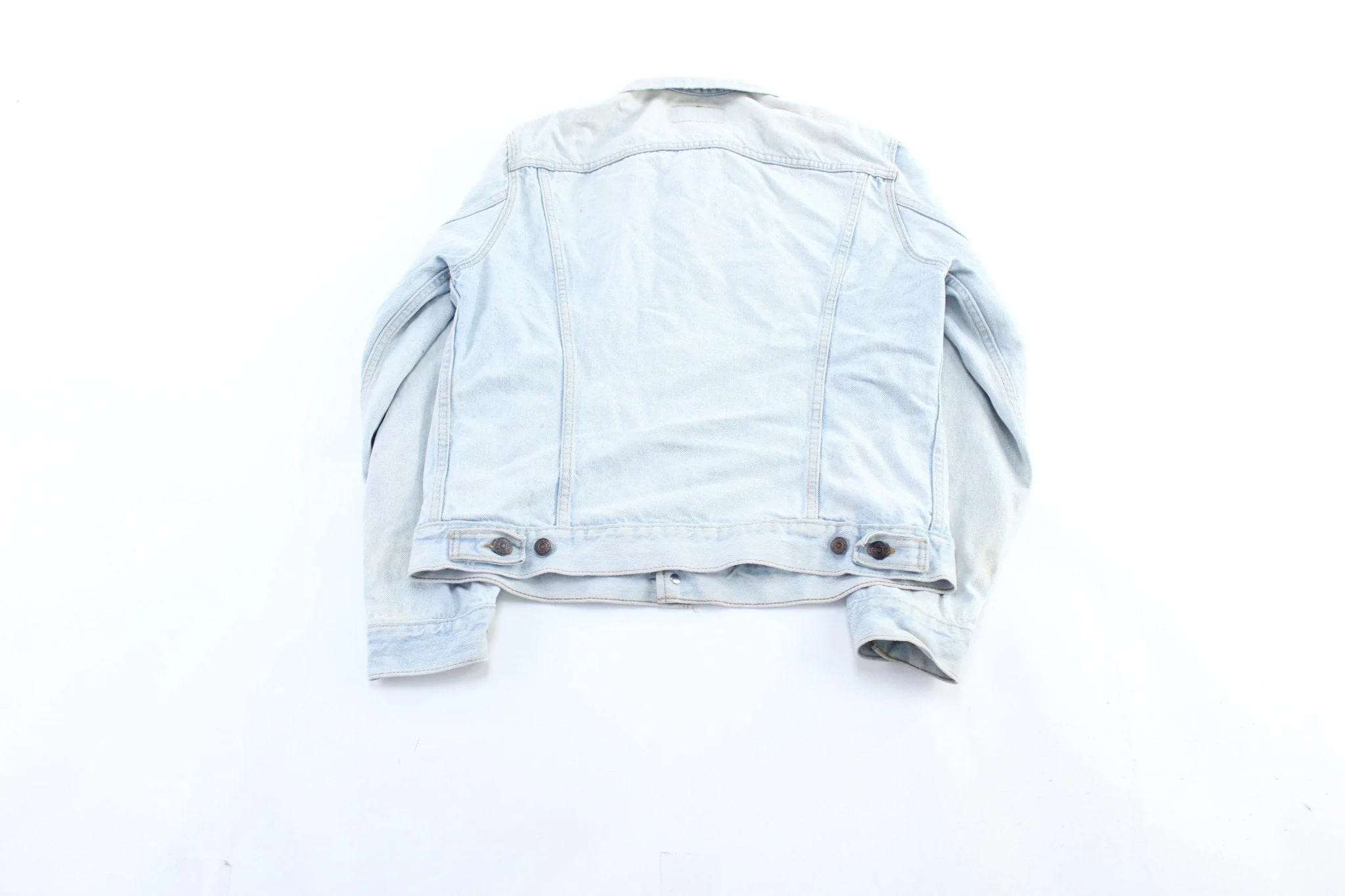 90's Levi's Light Wash Denim Jacket - Image 2