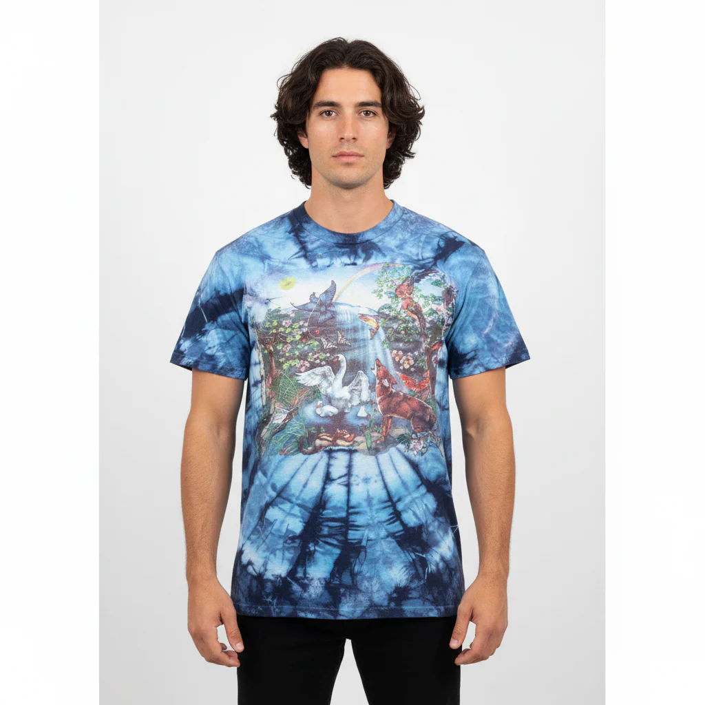 90's Life In The Wildlife Nature Tie Dye T-shirt