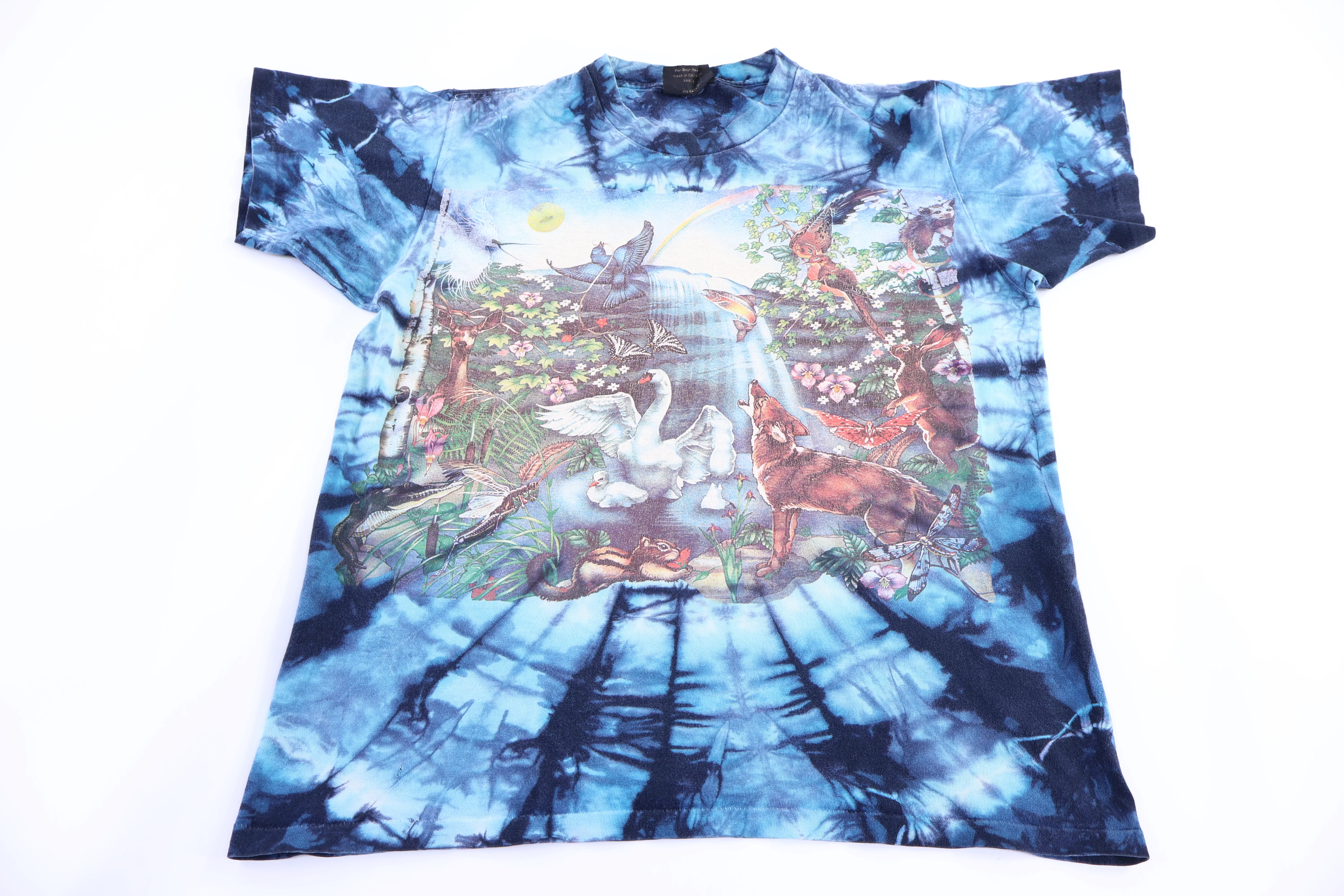 90's Life In The Wildlife Nature Tie Dye T-shirt - Image 2