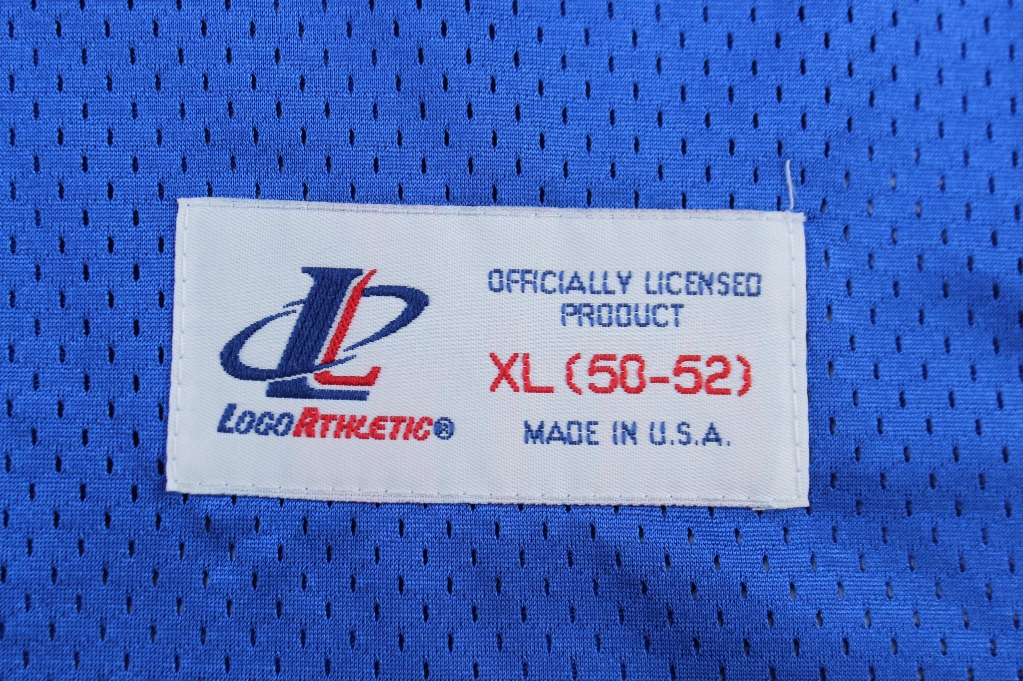 90's Logo Athletic #36 Yellow & Blue Football Jersey - Image 3