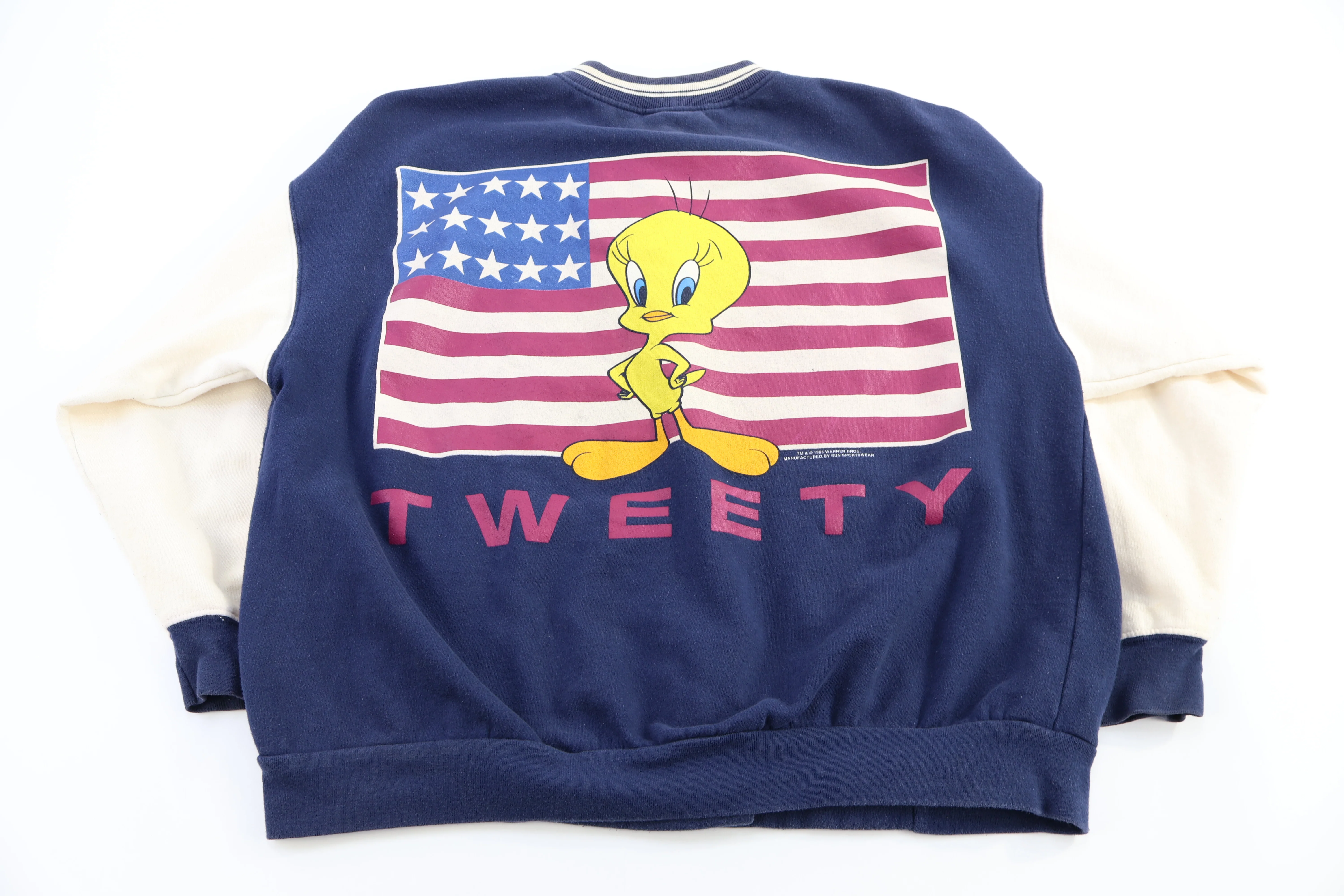 90's Looney Tunes Tweety Bird Bomber Jacket