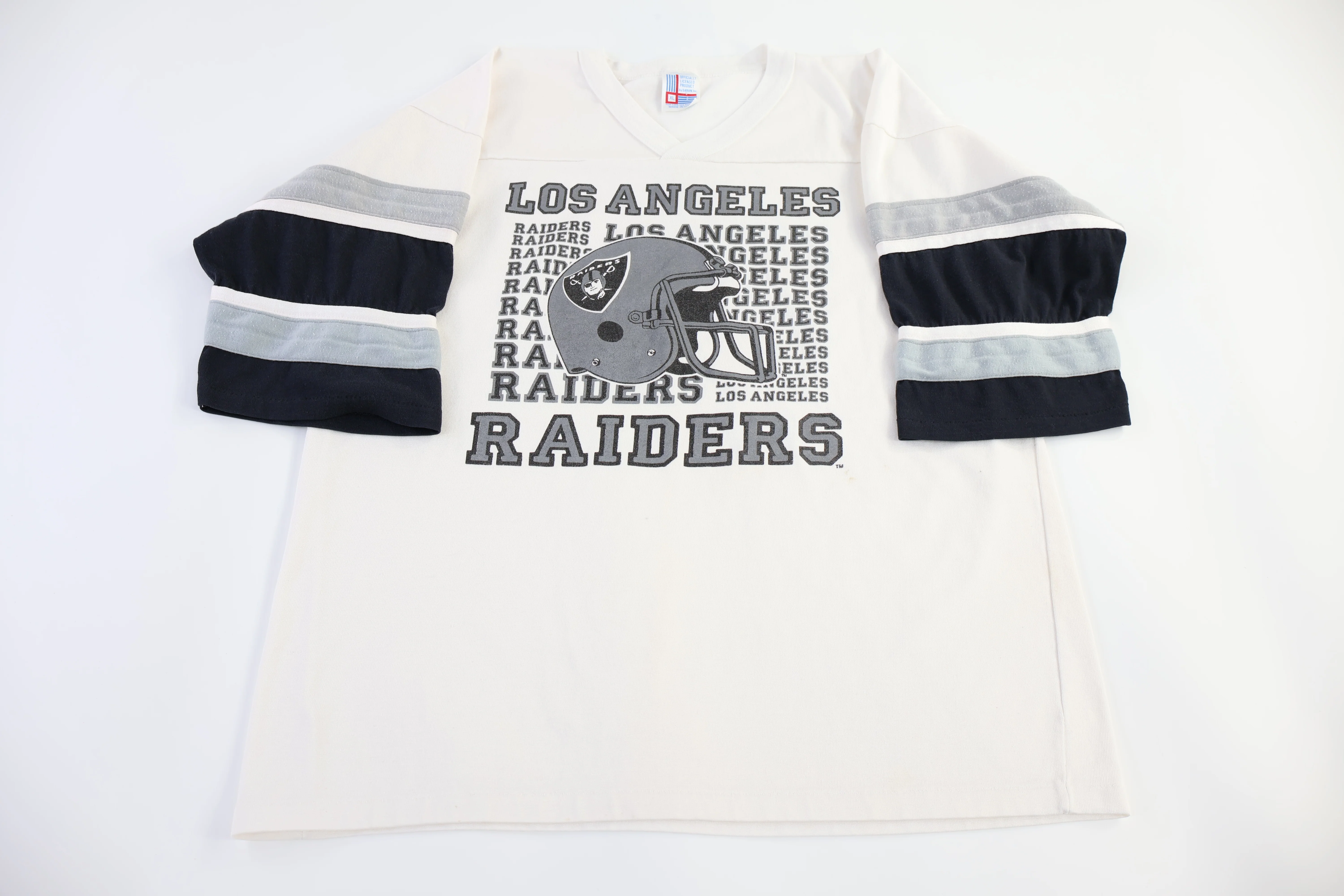 90's Los Angeles Raiders Football Varsity T-shirt - Image 2