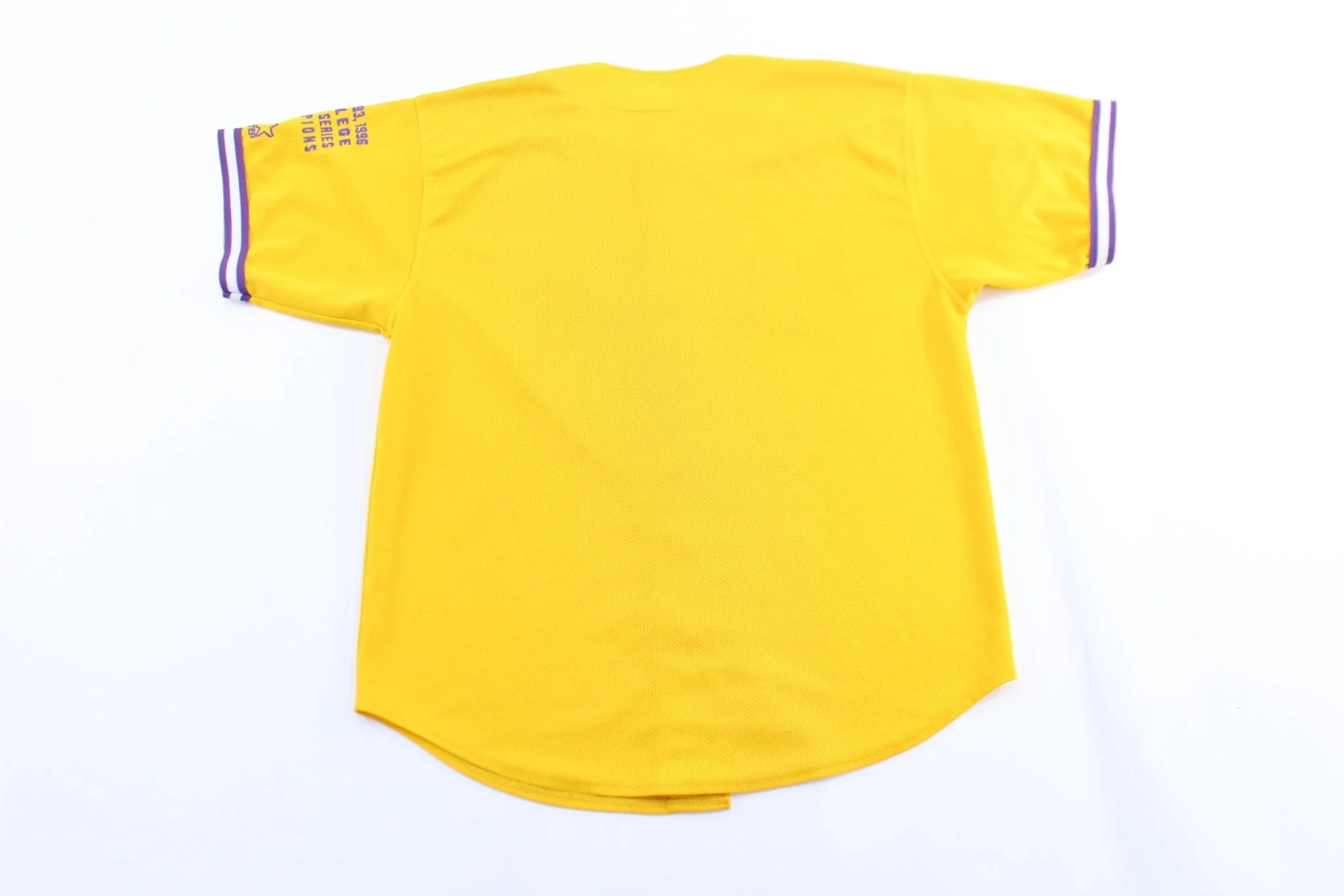 90's Louisiana State University Embroidered Starter Baseball Jersey - Image 2