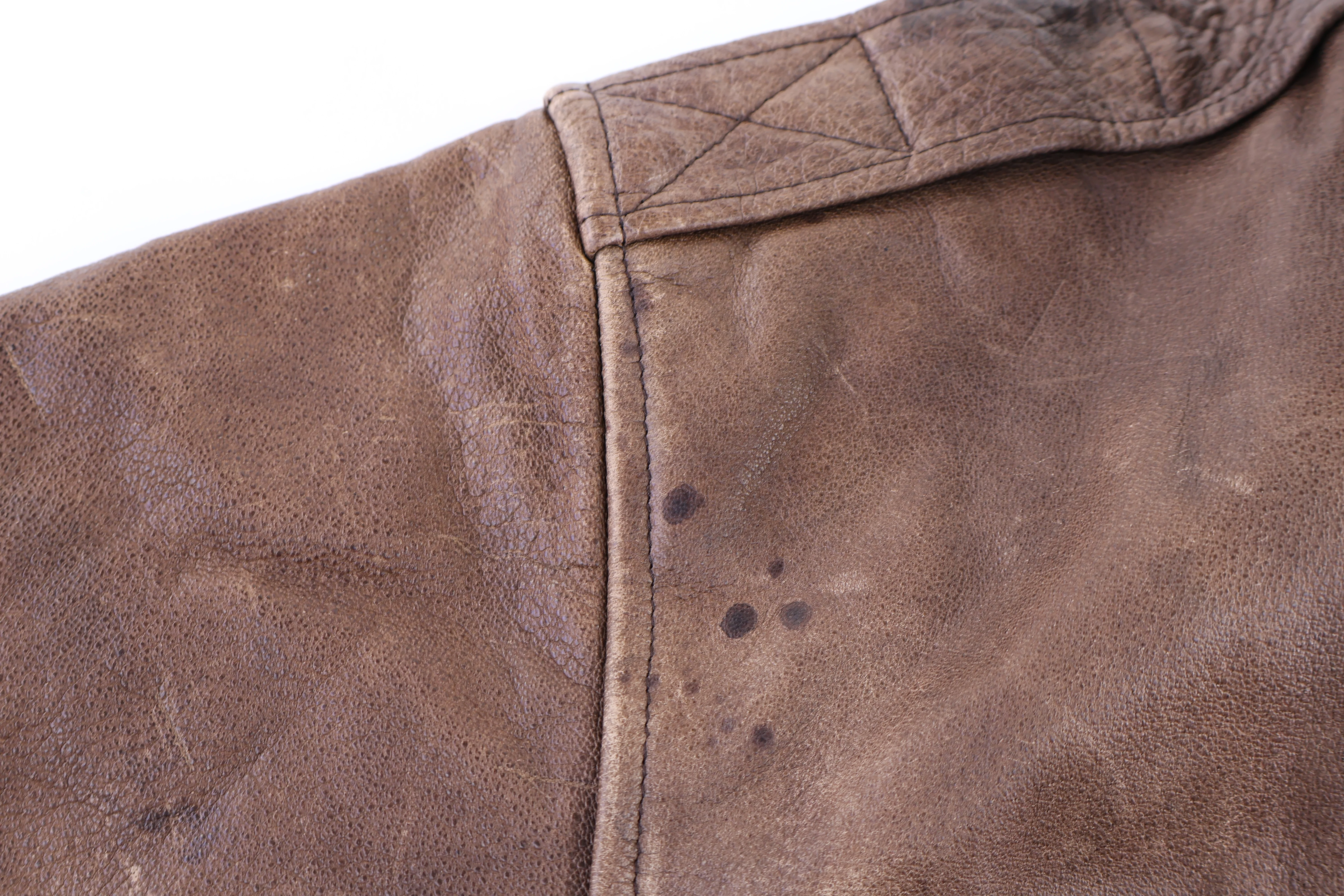 90's Manzoor Brown Leather Jacket - Image 3