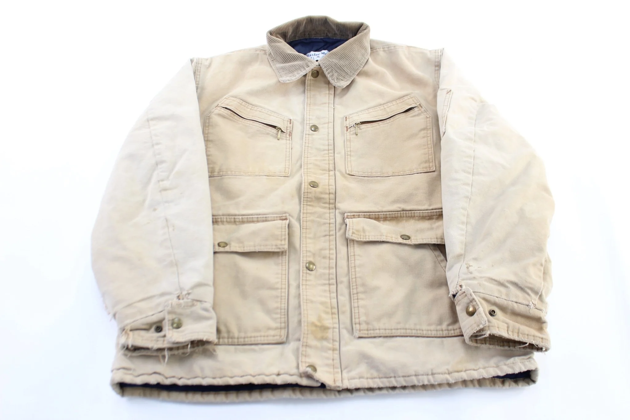 90's Master Made U.S.A. Light Tan Chore Jacket