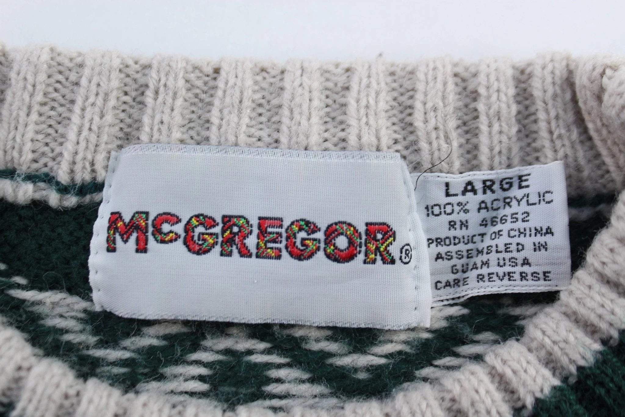 90's McGregor Multipatterned Knit Sweater - Image 3