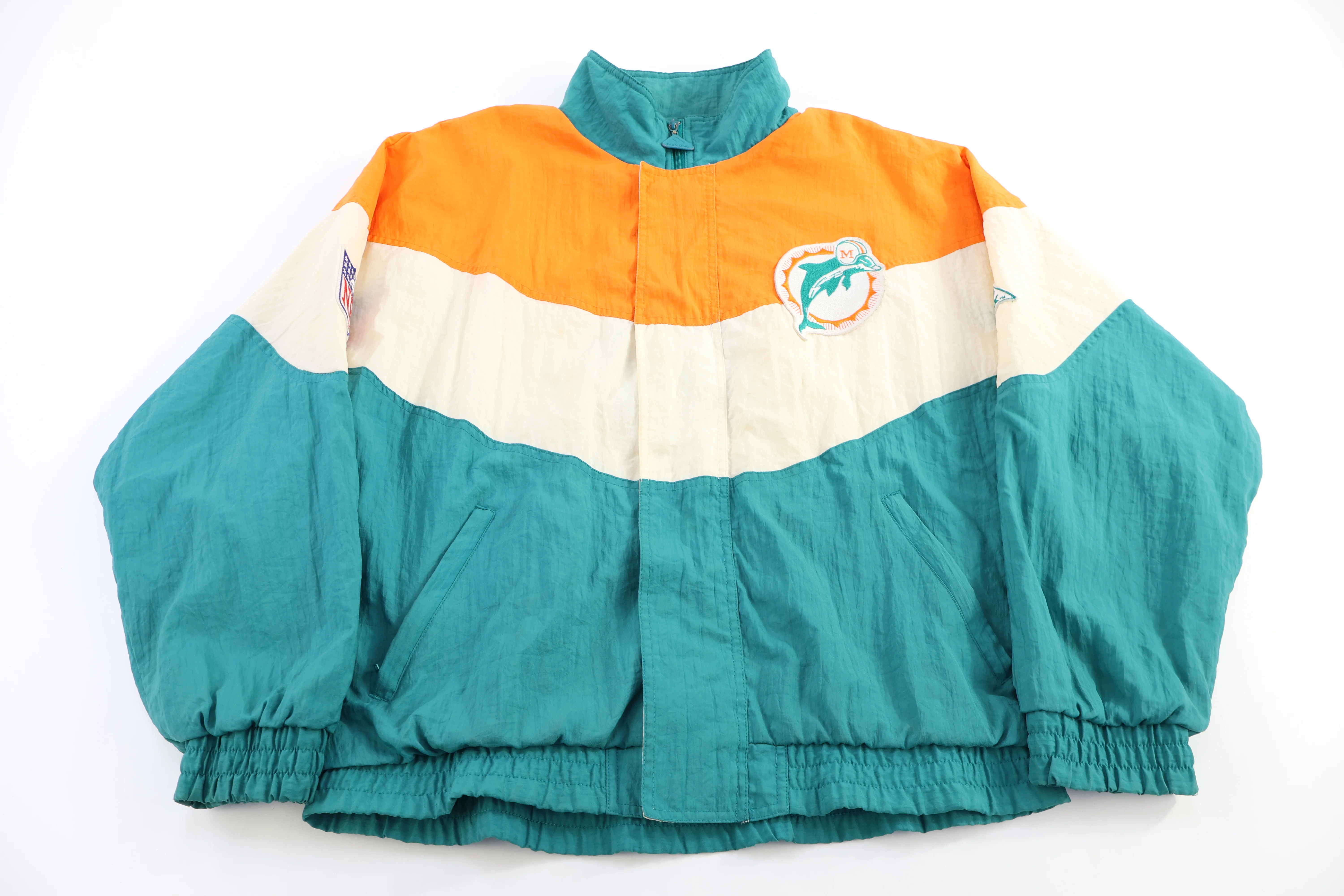 90's Miami Dolphins Football Full Zip Jacket