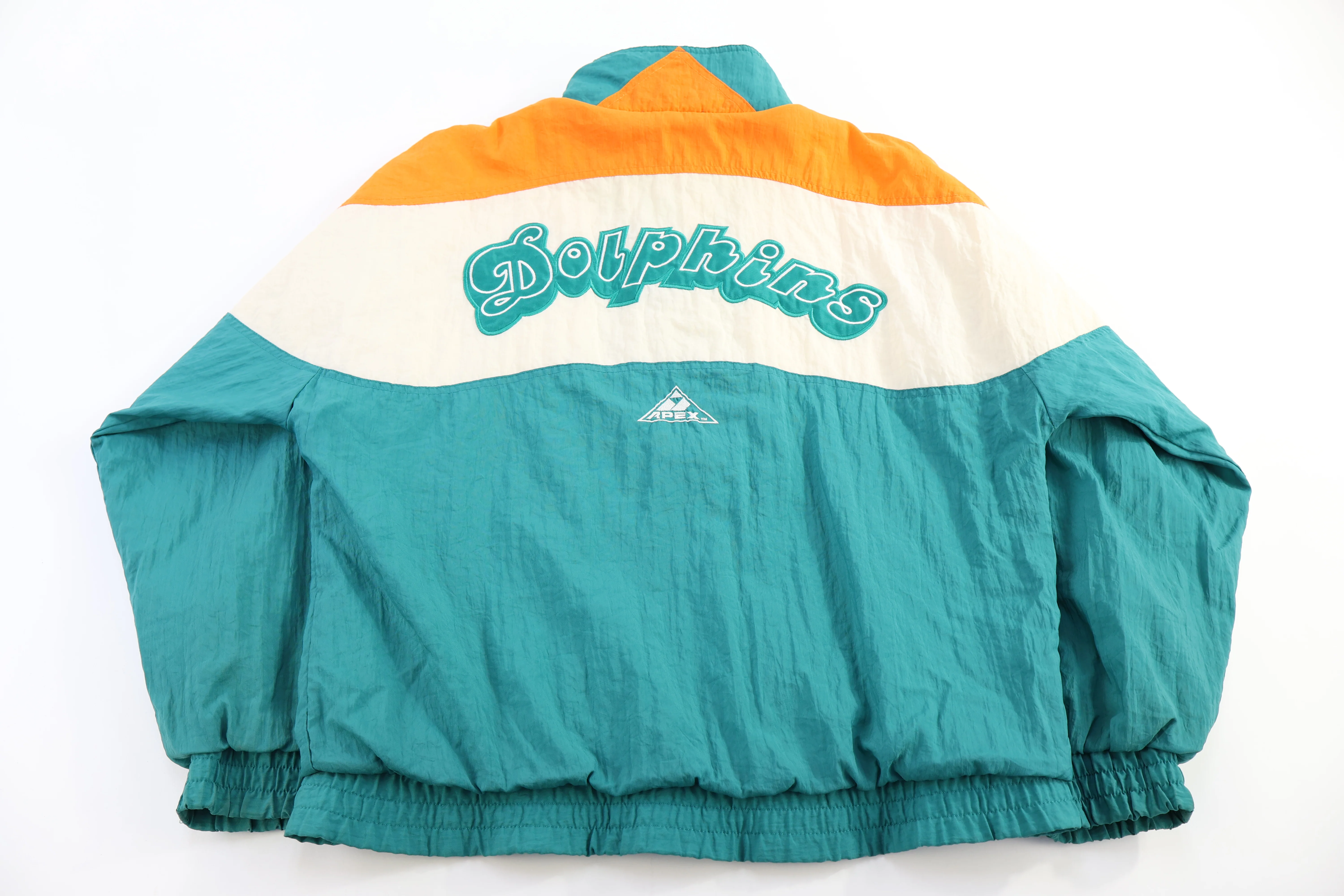 90's Miami Dolphins Football Full Zip Jacket - Image 2