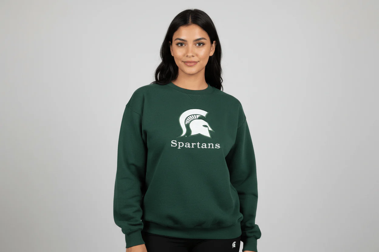 90's Michigan State Spartans Embroidered Sweatshirt