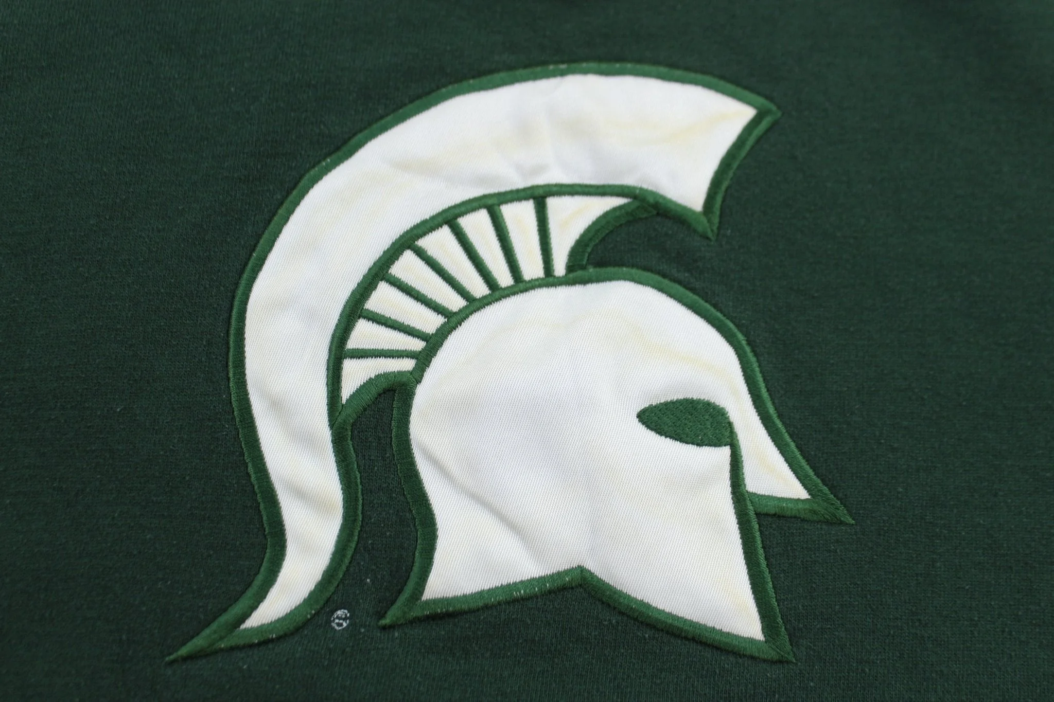 90's Michigan State Spartans Embroidered Sweatshirt - Image 4