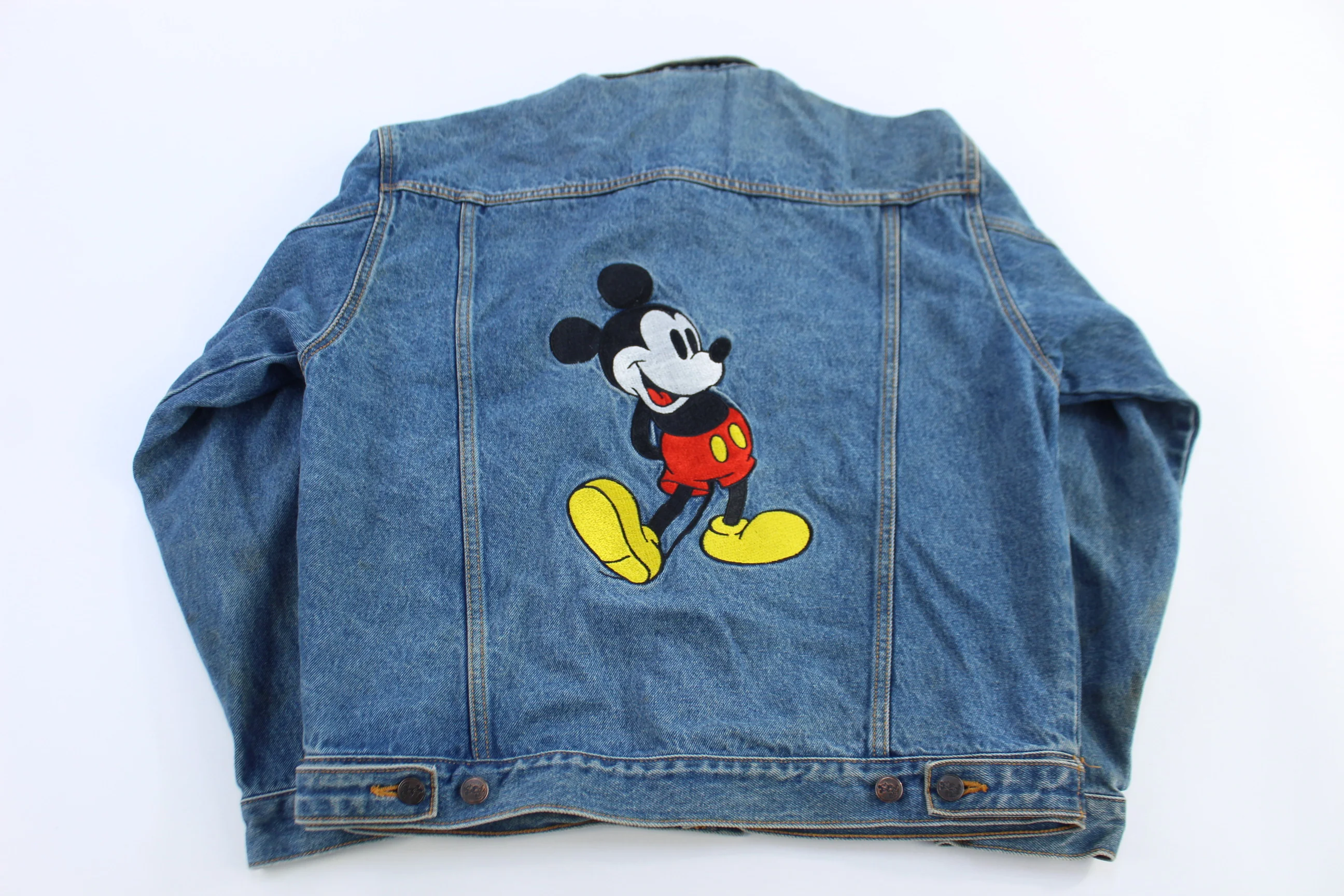 90's Mickey Inc Dark Wash Denim Jacket - Image 2