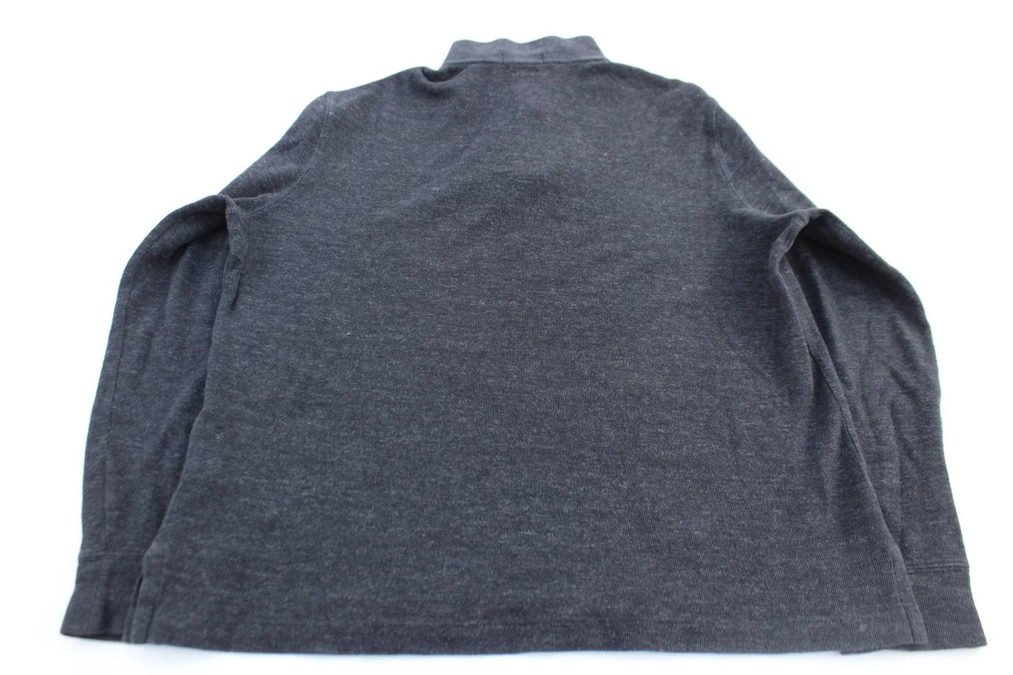 Polo Ralph Lauren Embroidered Logo Grey Quarter Zip Sweater - Image 2