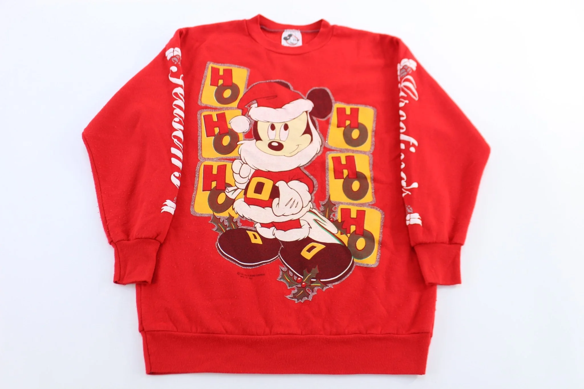 90's Mickey Mouse Christmas Themed Sweater