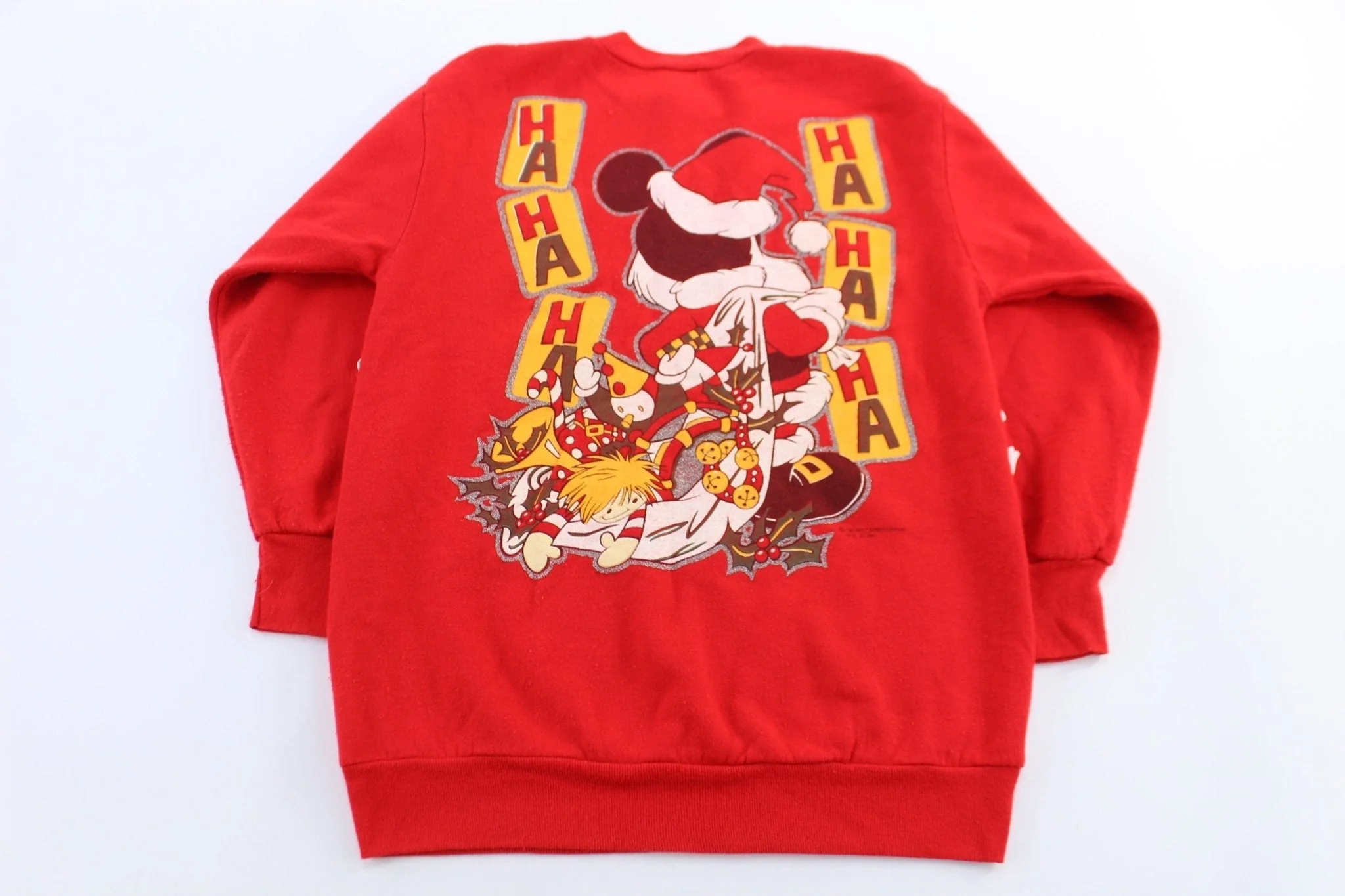 90's Mickey Mouse Christmas Themed Sweater - Image 2