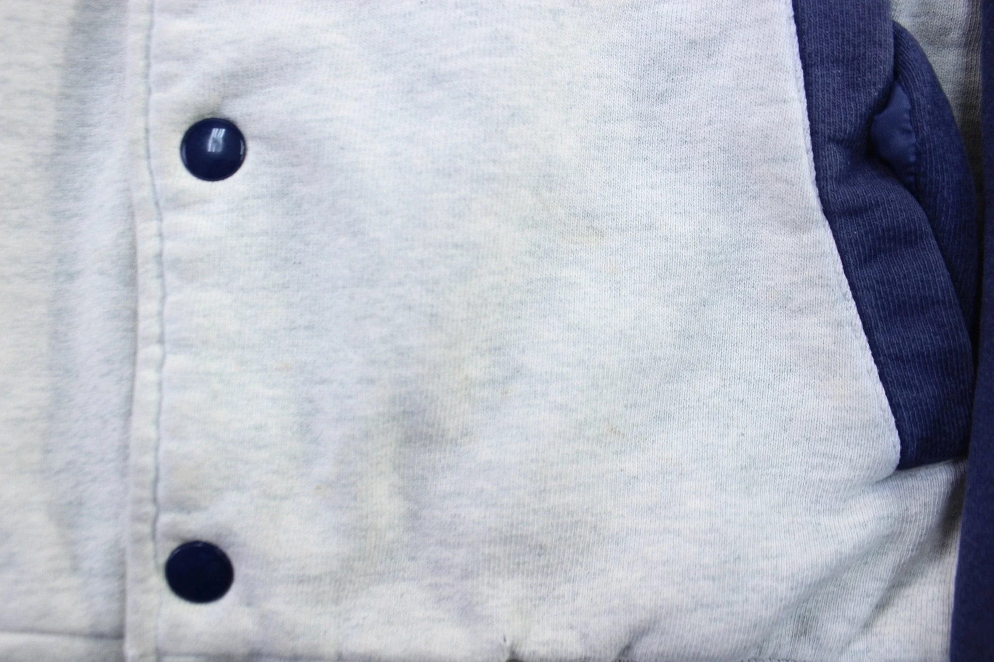 90's Mickey Mouse Embroidered Varsity Jacket - Image 4