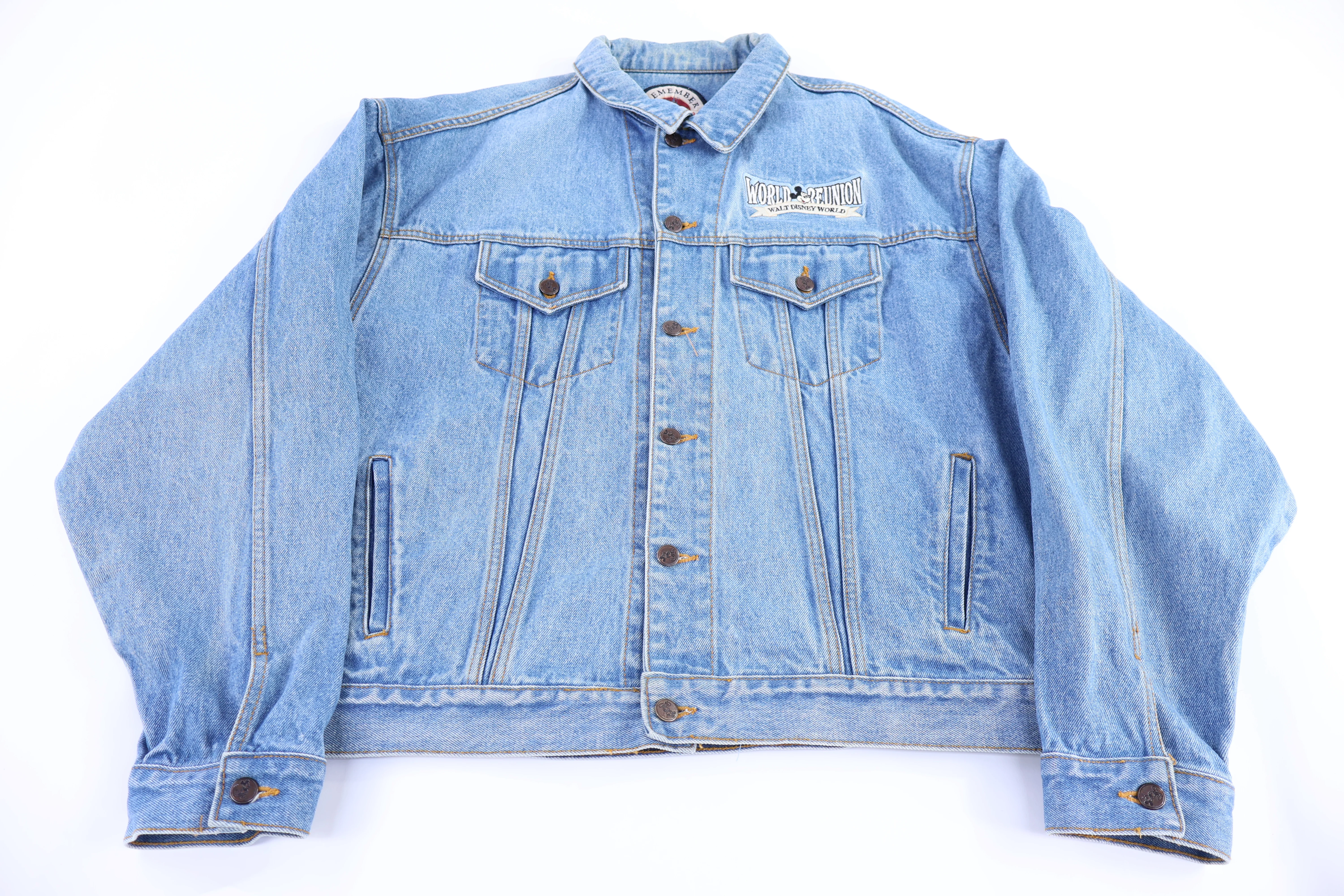 90's Mickey Mouse World Reunion Denim Jacket
