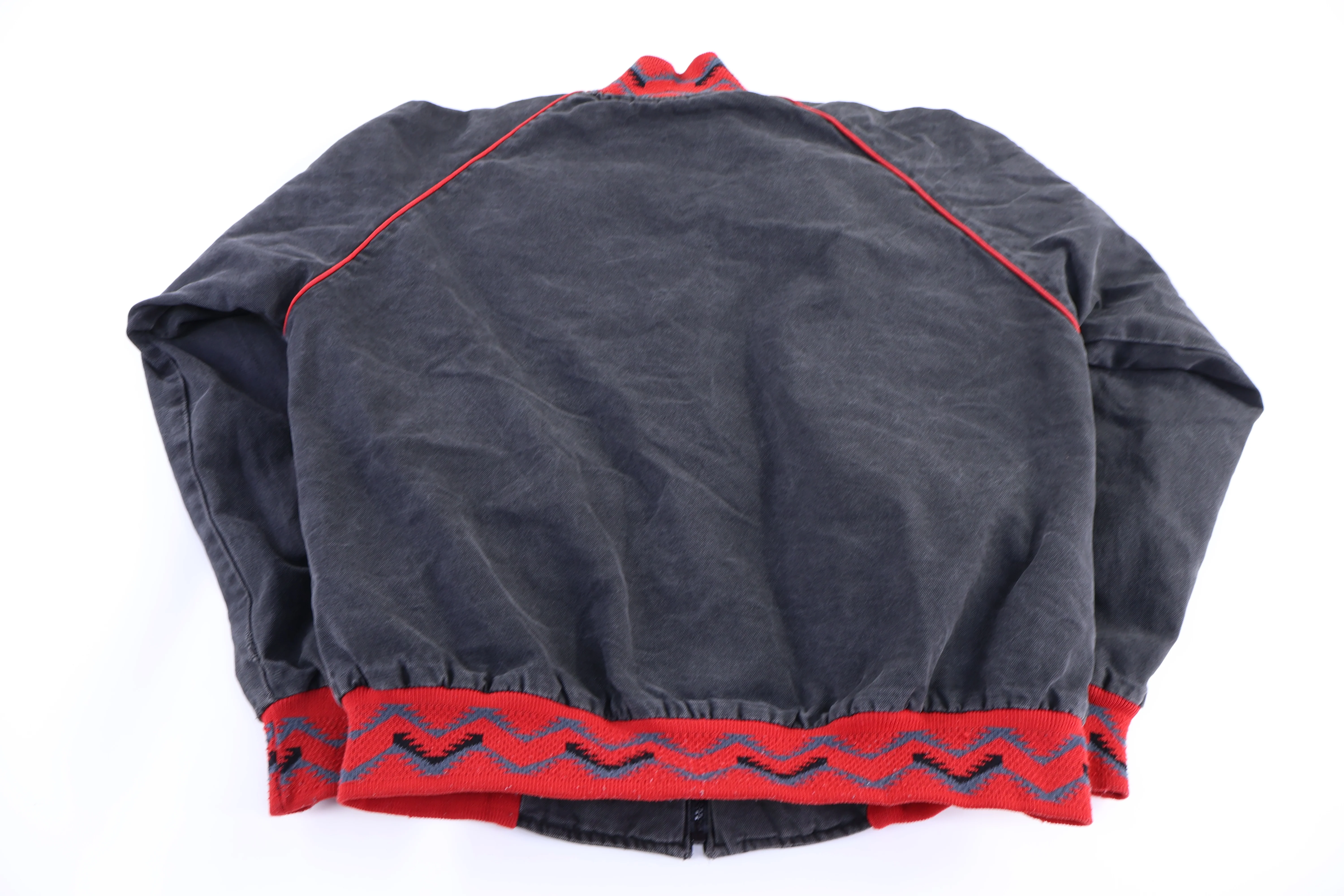 90's Miller Aztec Pattern  Bomber Jacket - Image 2