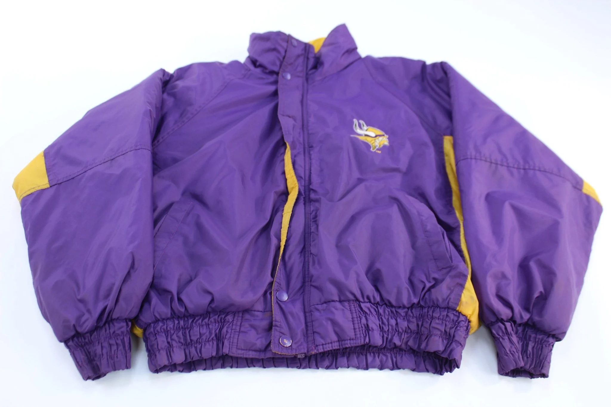 90's Minnesota Vikings Football Embroidered Zip Up Jacket