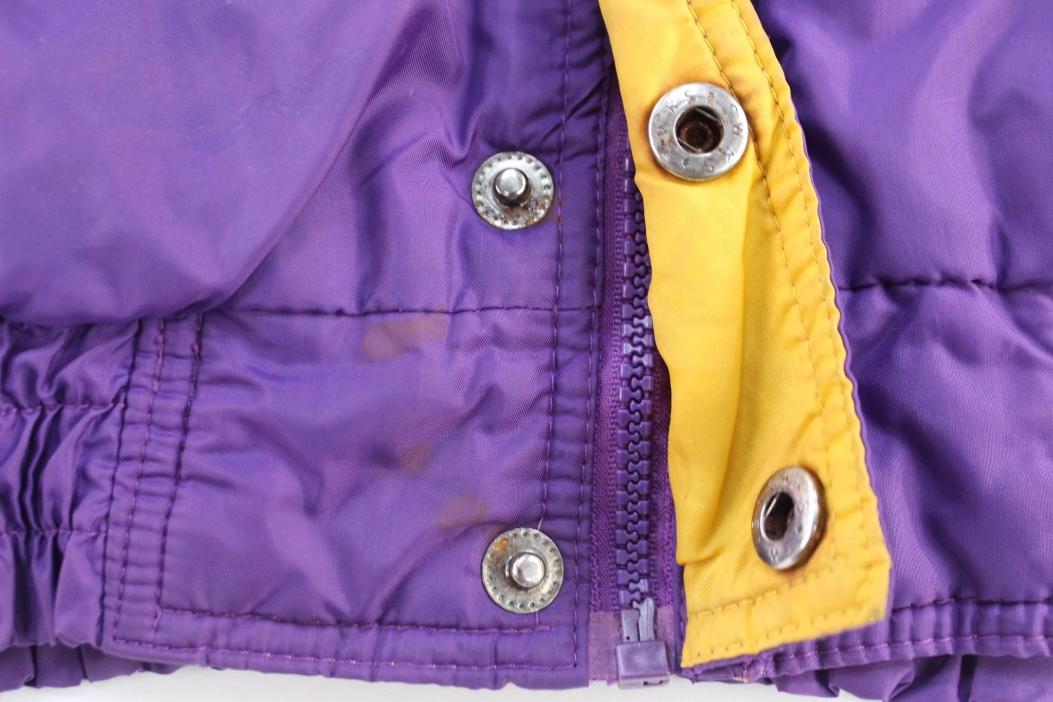 90's Minnesota Vikings Football Embroidered Zip Up Jacket - Image 5