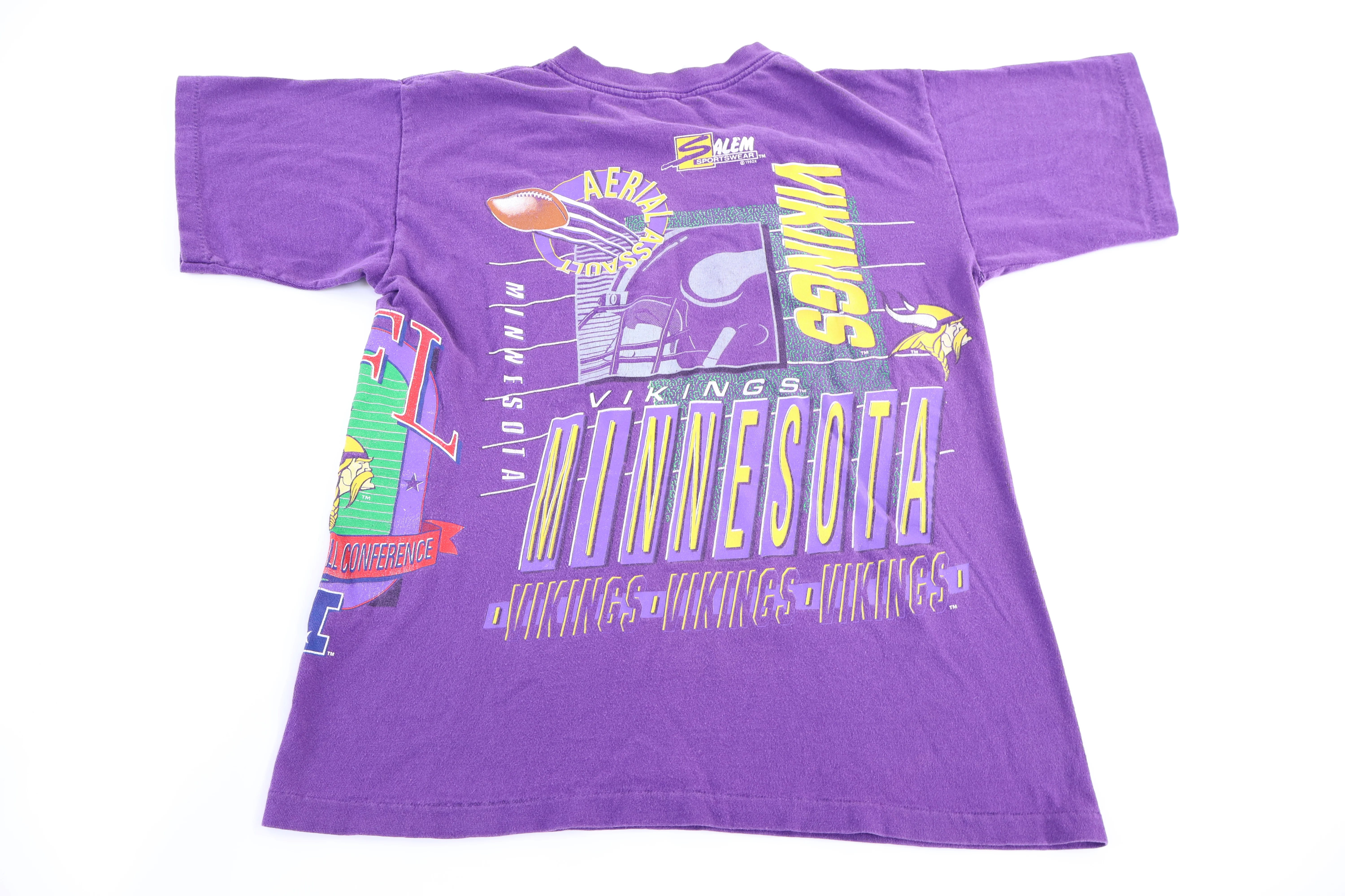 90's Minnesota Vikings football T-shirt - Image 2