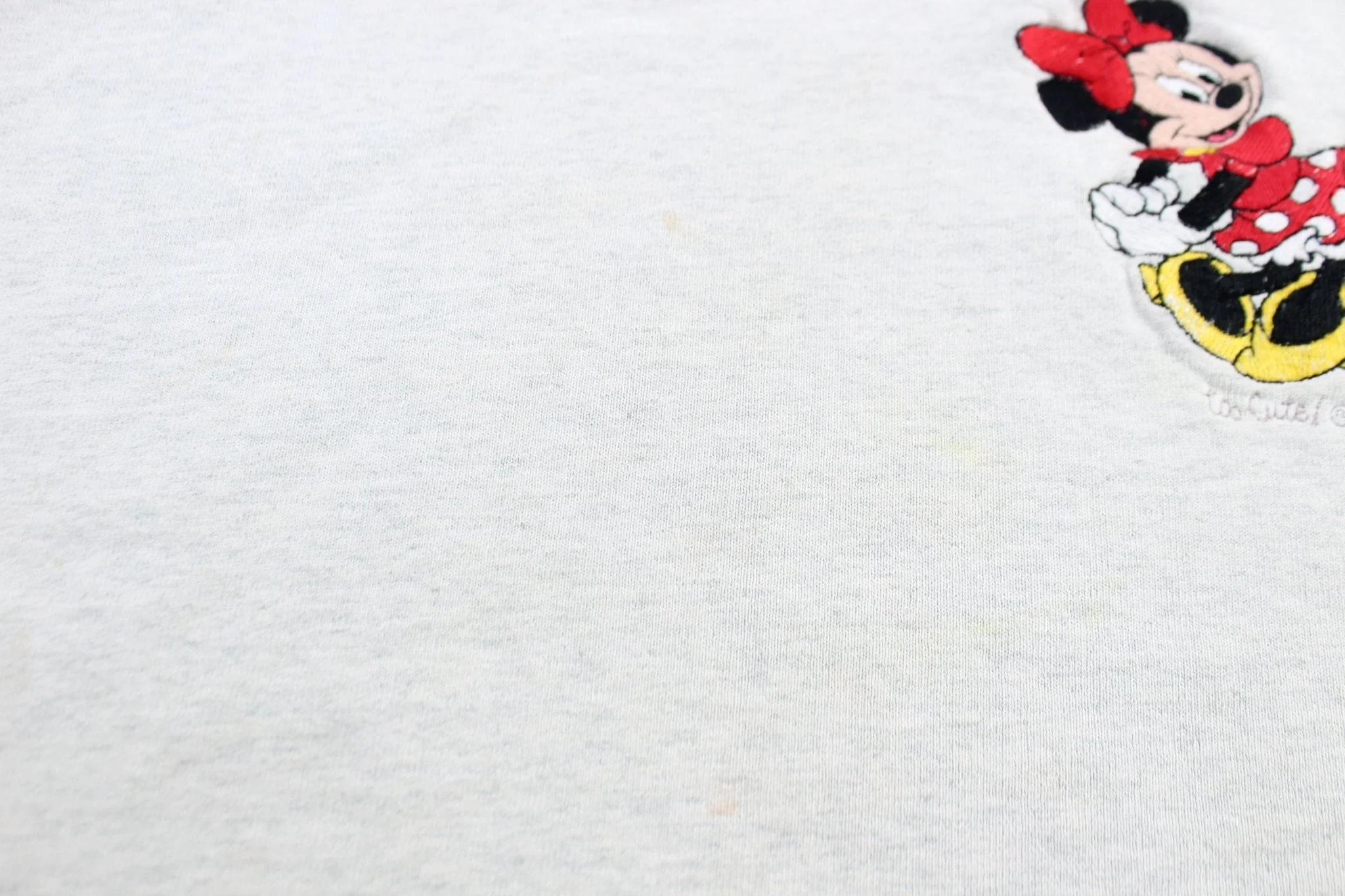 90's Minnie Mouse Embroidered Sweatshirt - Image 3