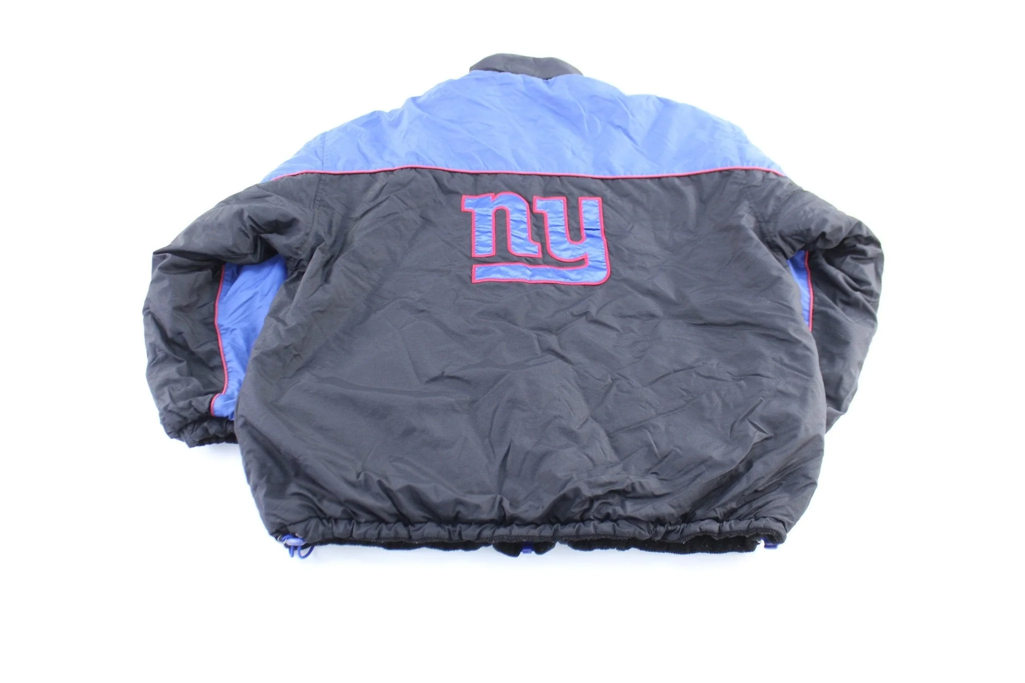 90's New York Giants Embroidered Reversible Zip Up Jacket - Image 2