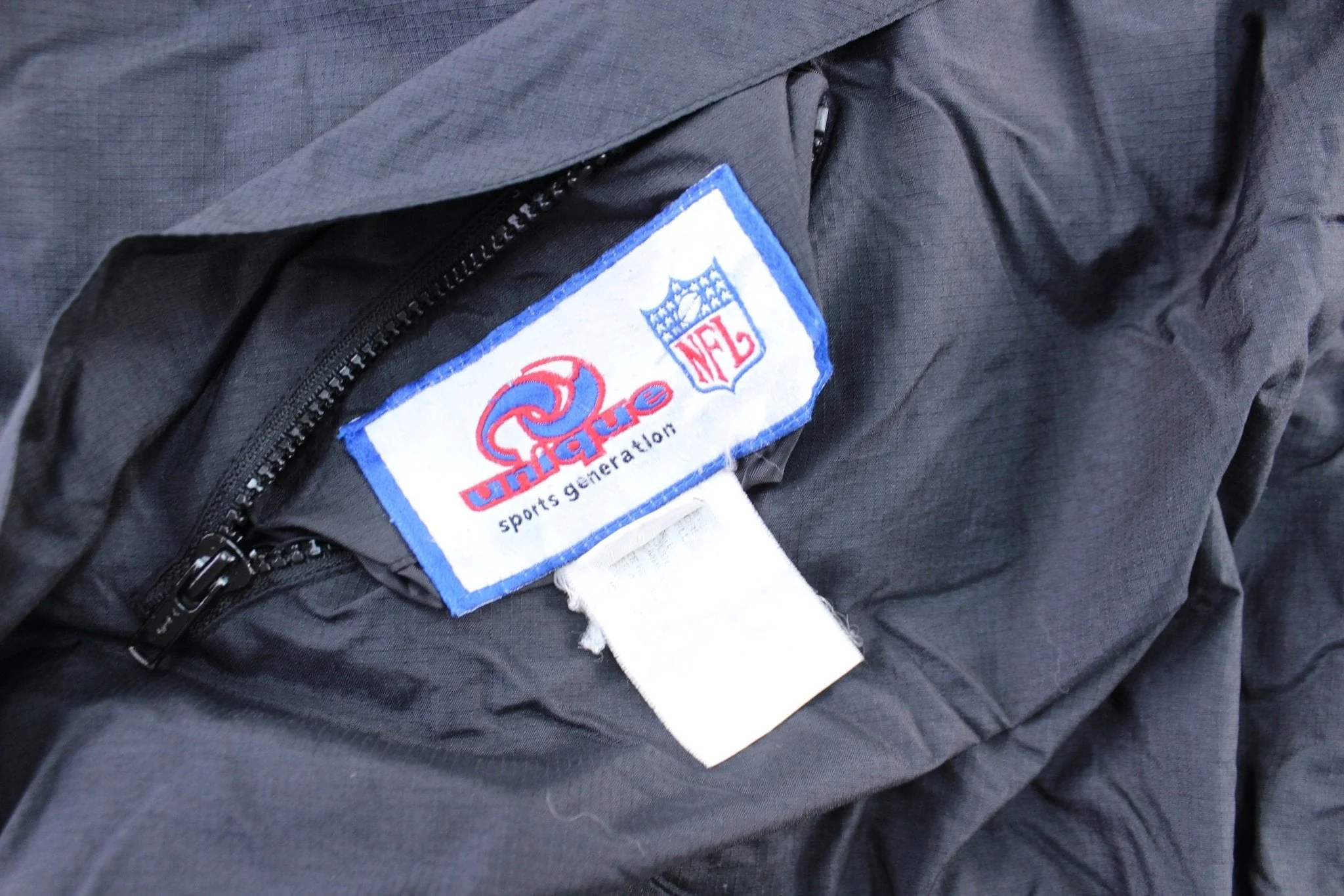 90's New York Giants Embroidered Reversible Zip Up Jacket - Image 5
