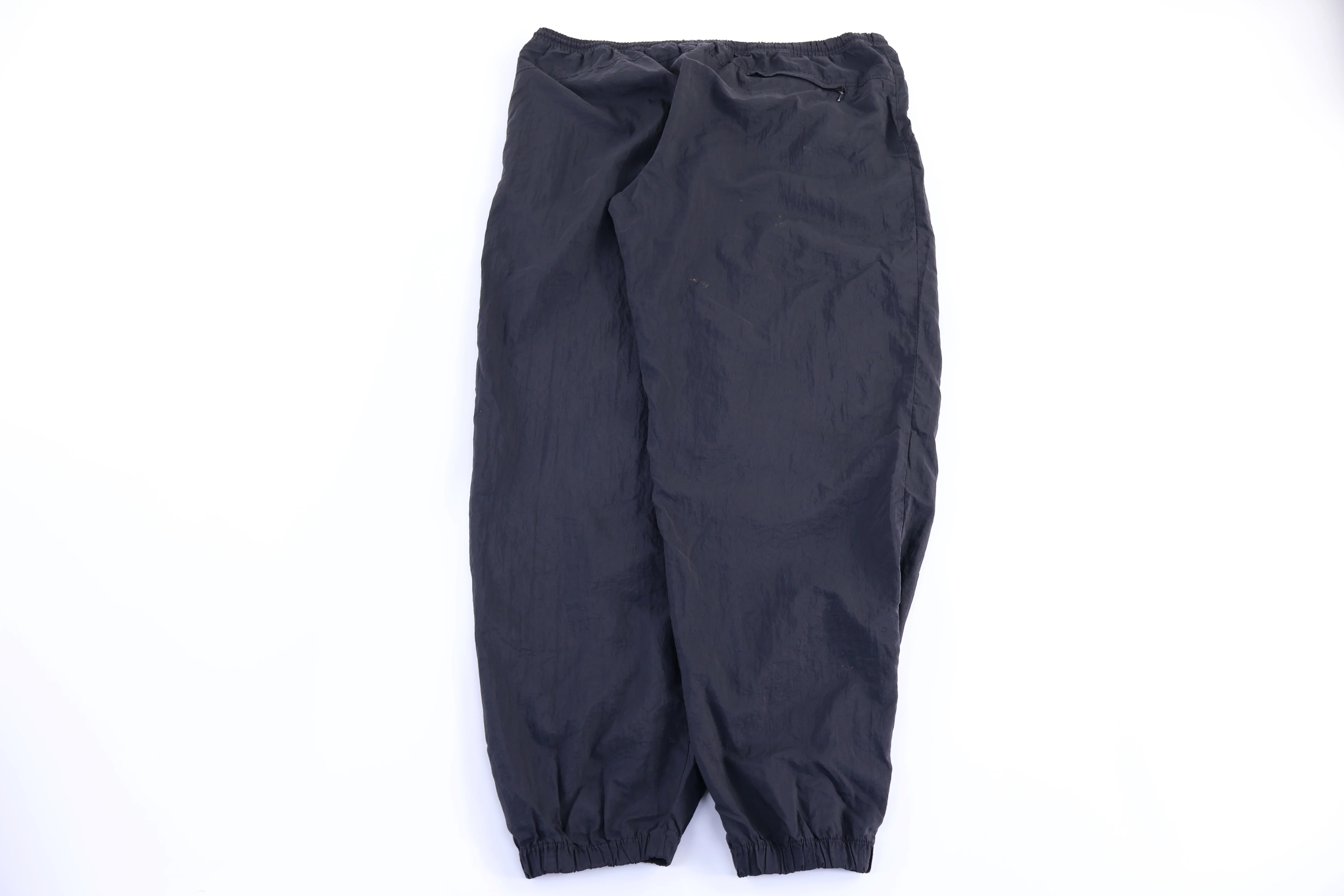 90's Nike Embroidered Logo Black Track Pants - Image 2