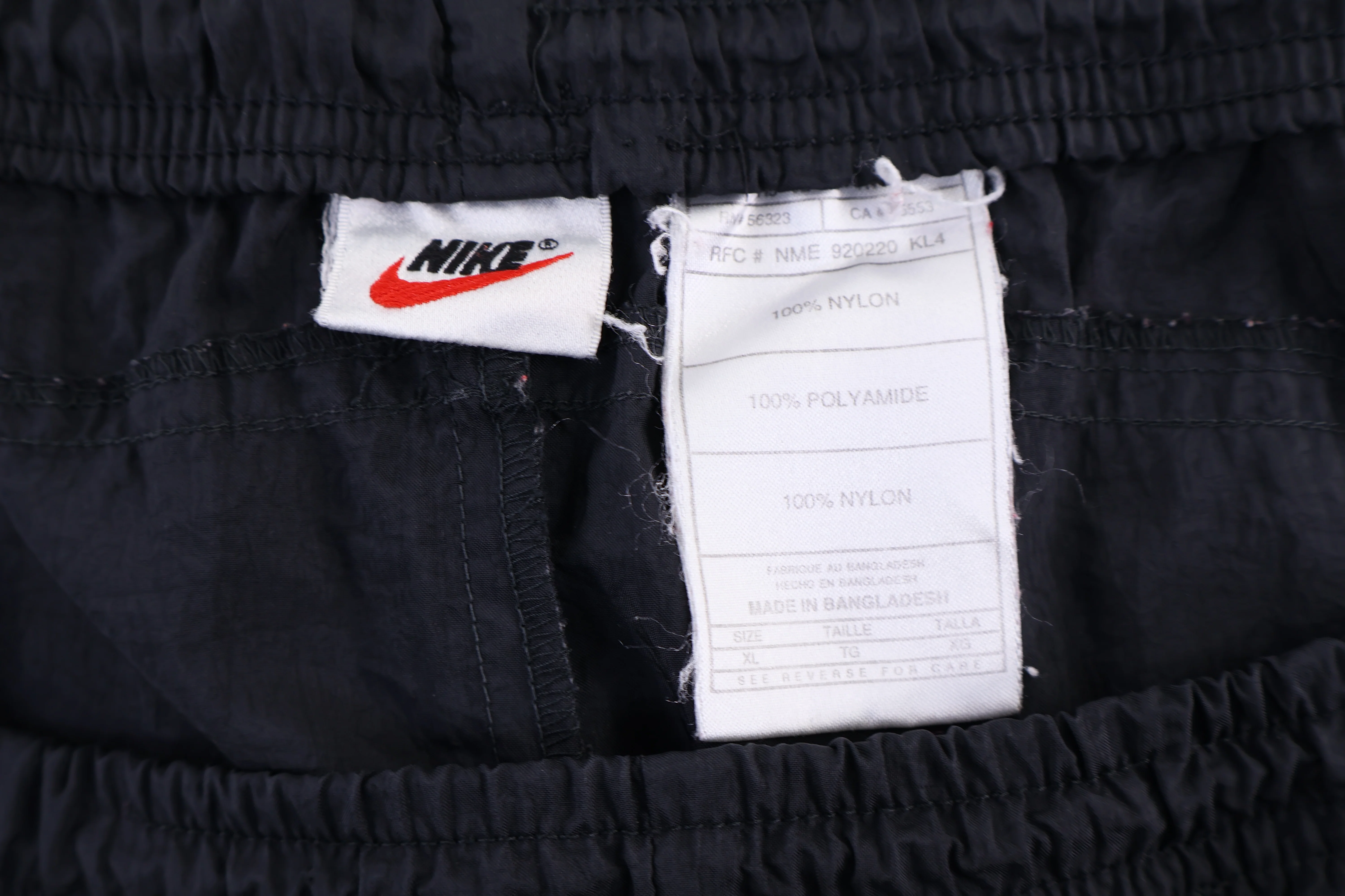 90's Nike Embroidered Logo Black Track Pants - Image 3