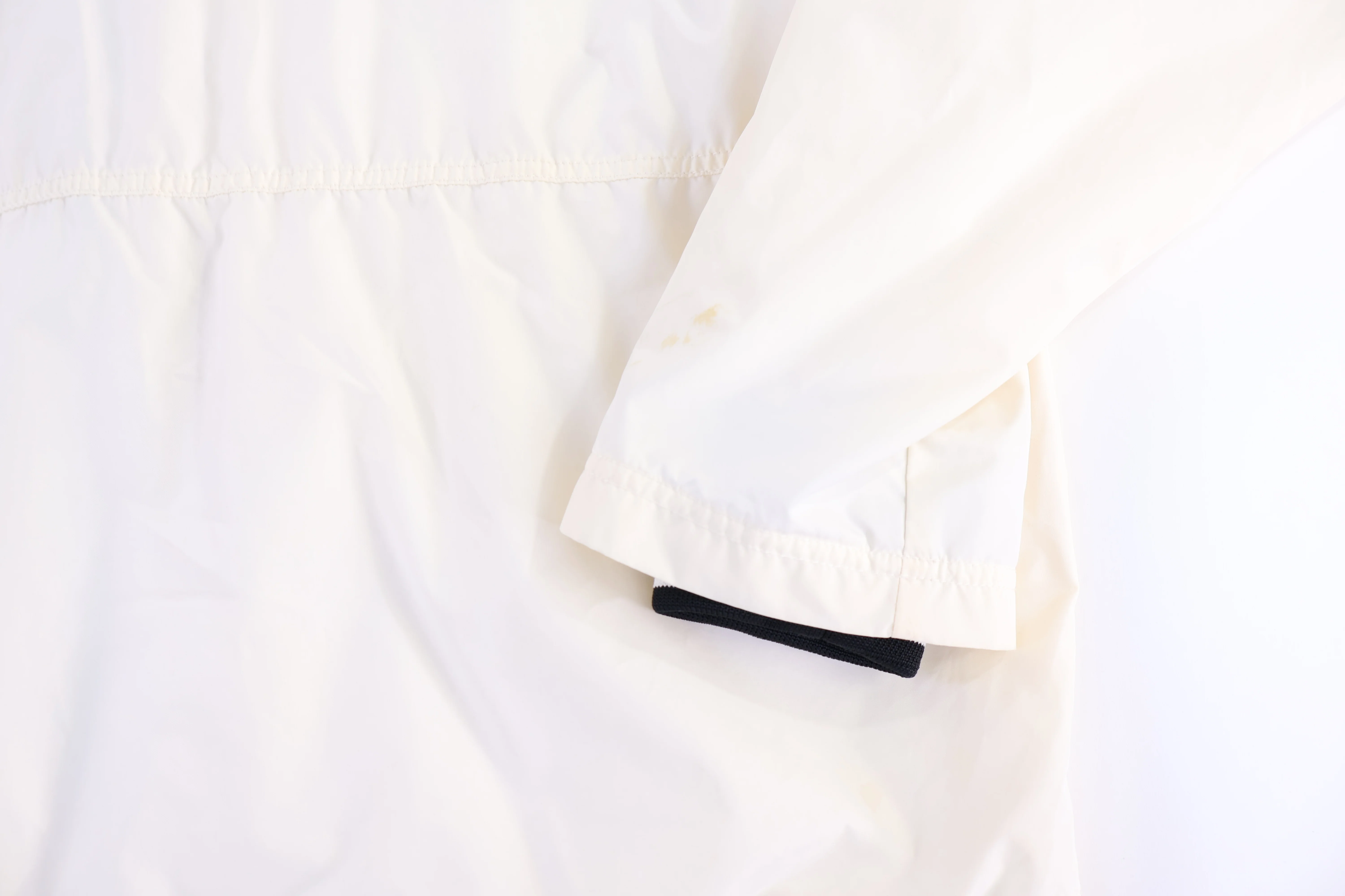 90's Nike Embroidered Logo Cream Full Zip Jacket - Image 3