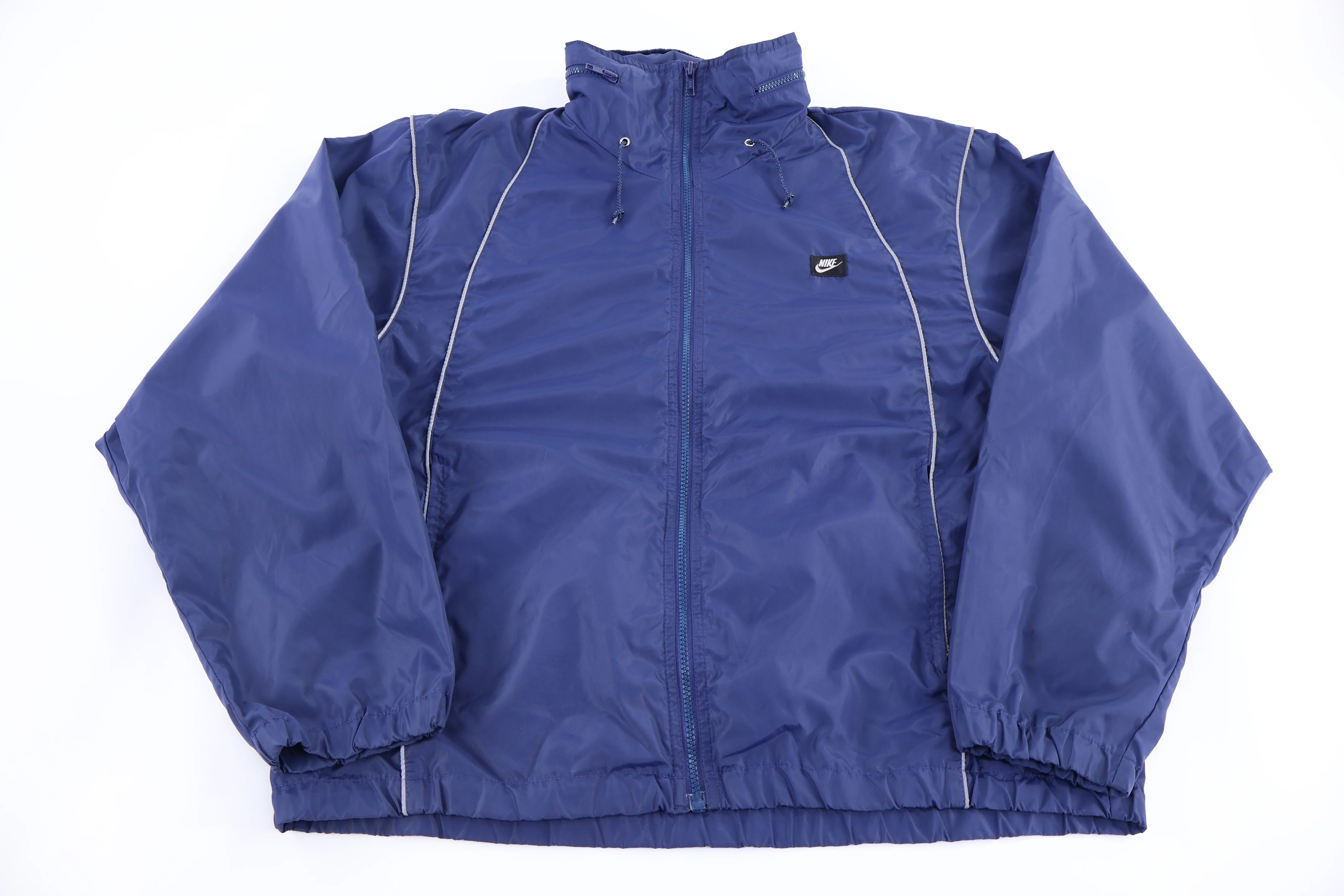 90's Nike Embroidered Logo Full Zip Windbreaker