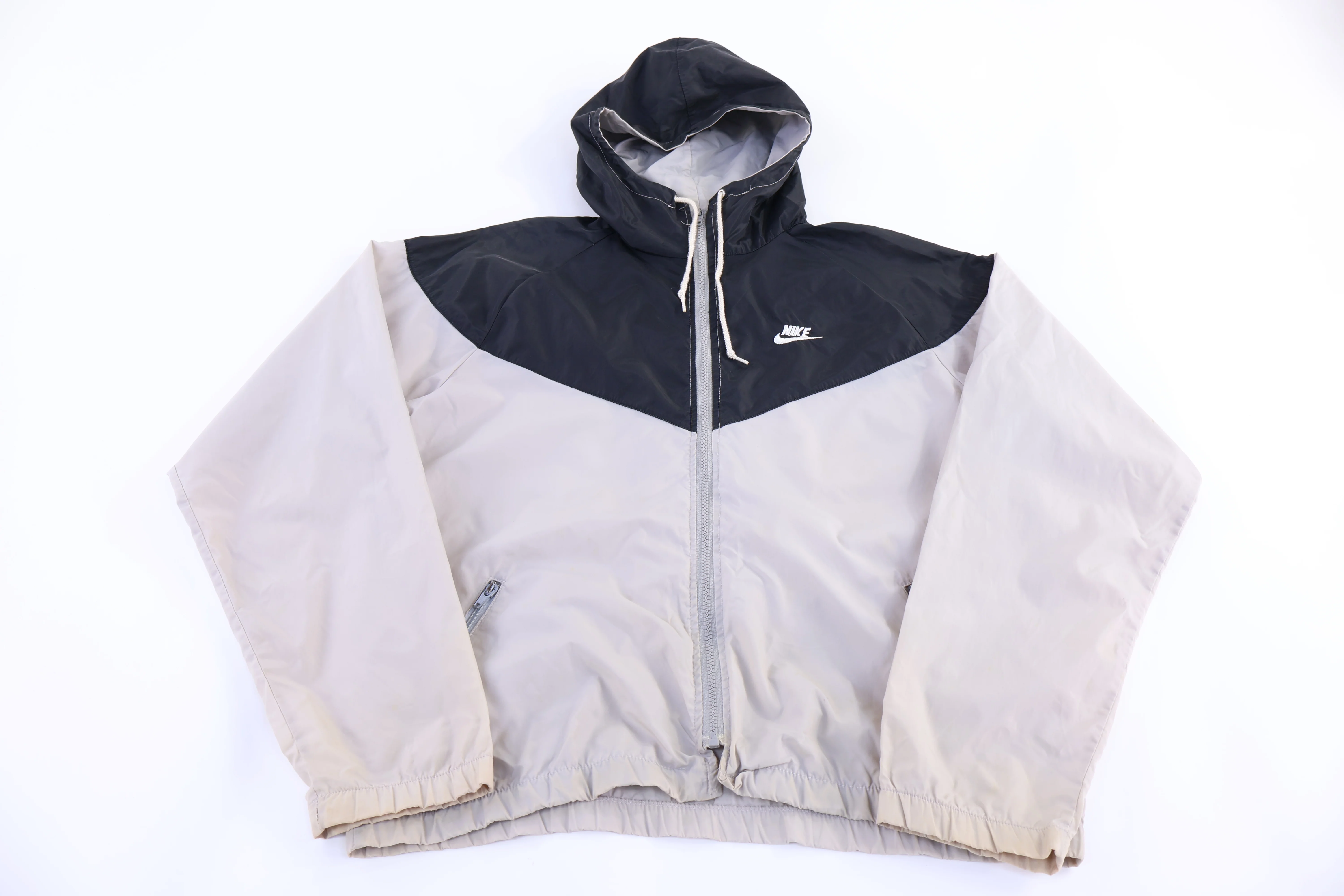 90's Nike Embroidered Logo Full Zip Windbreaker