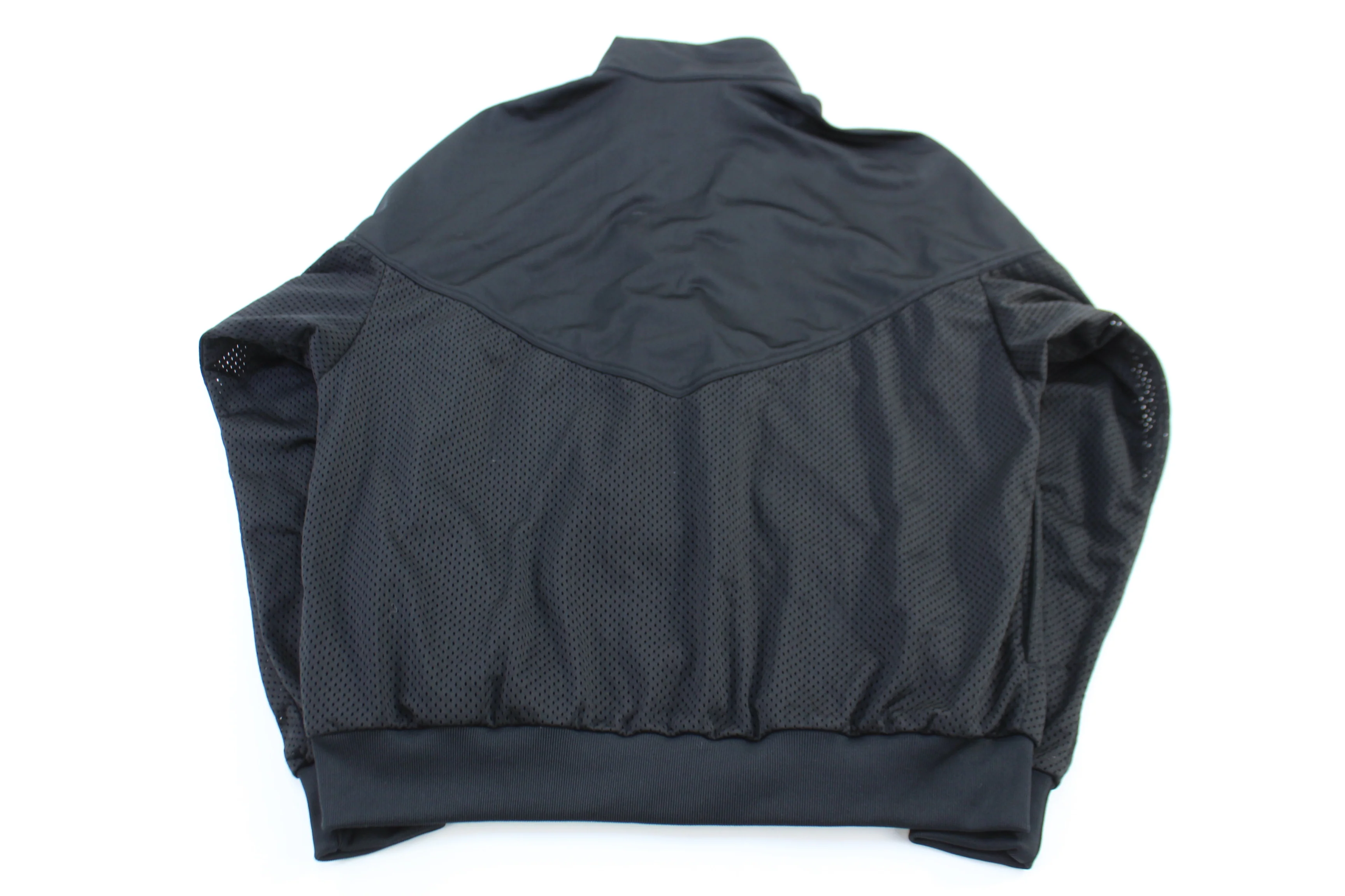 90's Nike Embroidered Logo Green & Black Mesh Jacket - Image 2