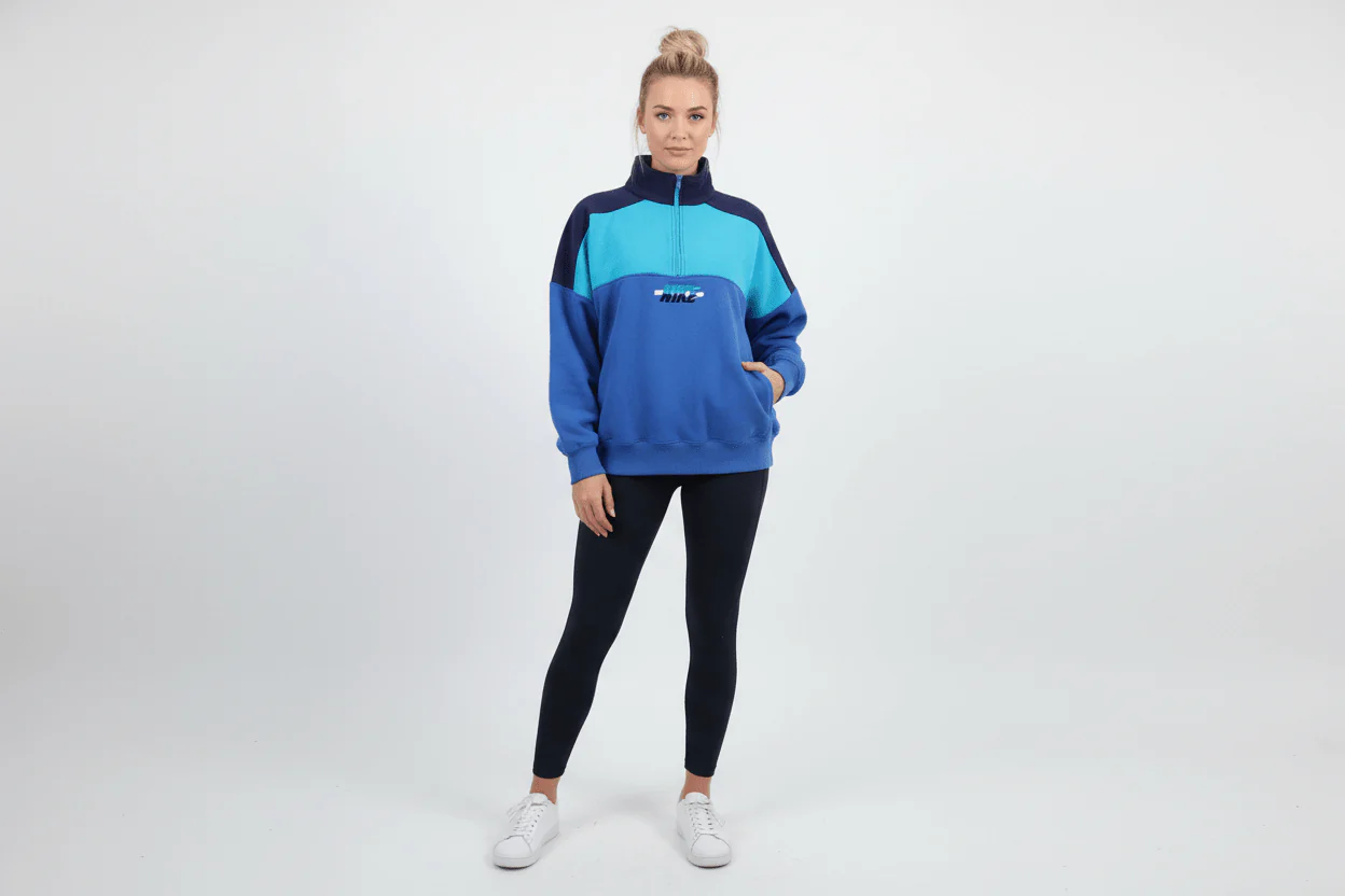 90's Nike Embroidered Logo Quarter Zip Sweatshirt