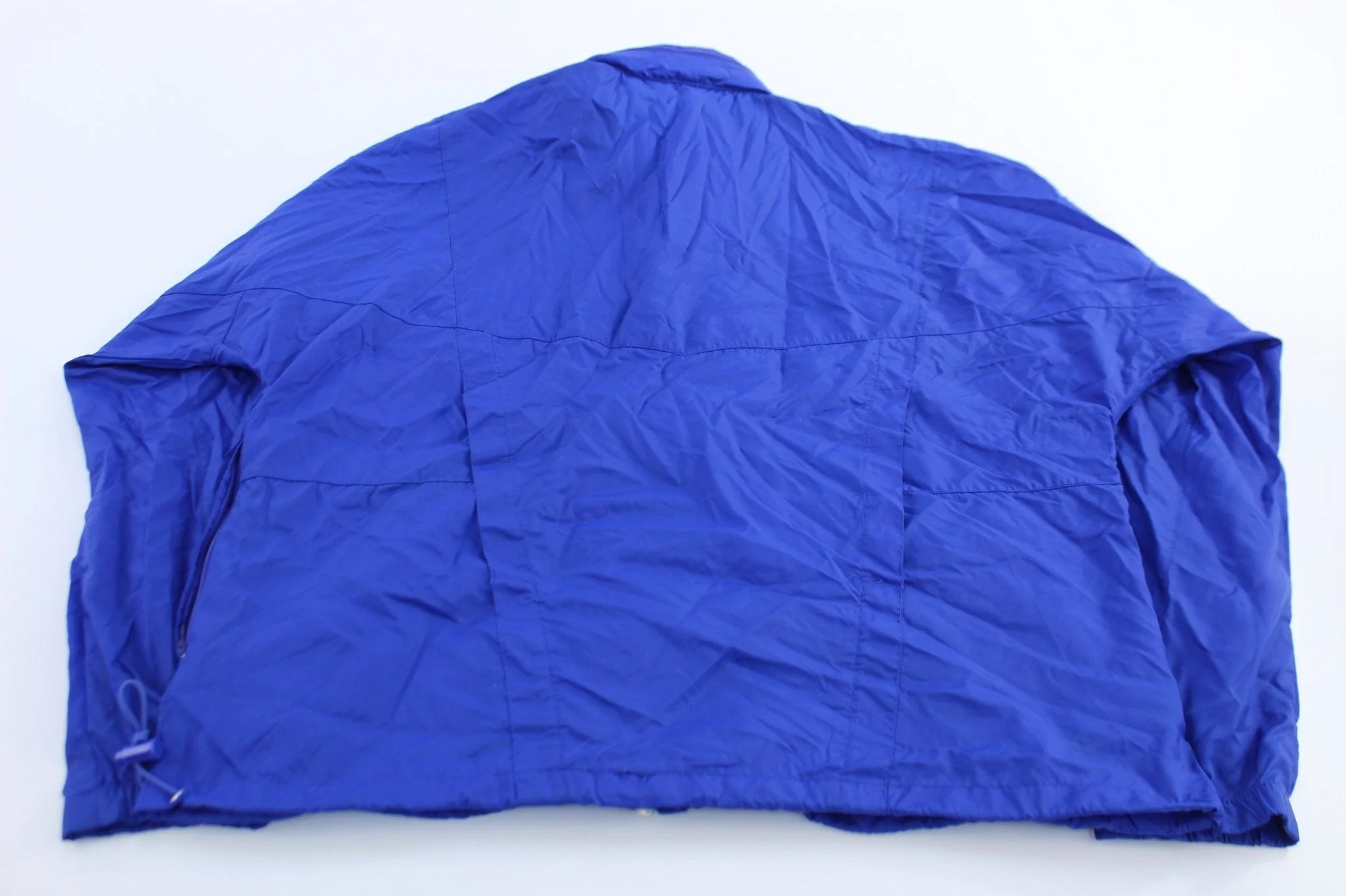 90's Nike Embroidered Swoosh Logo Blue Zip Up Jacket - Image 2