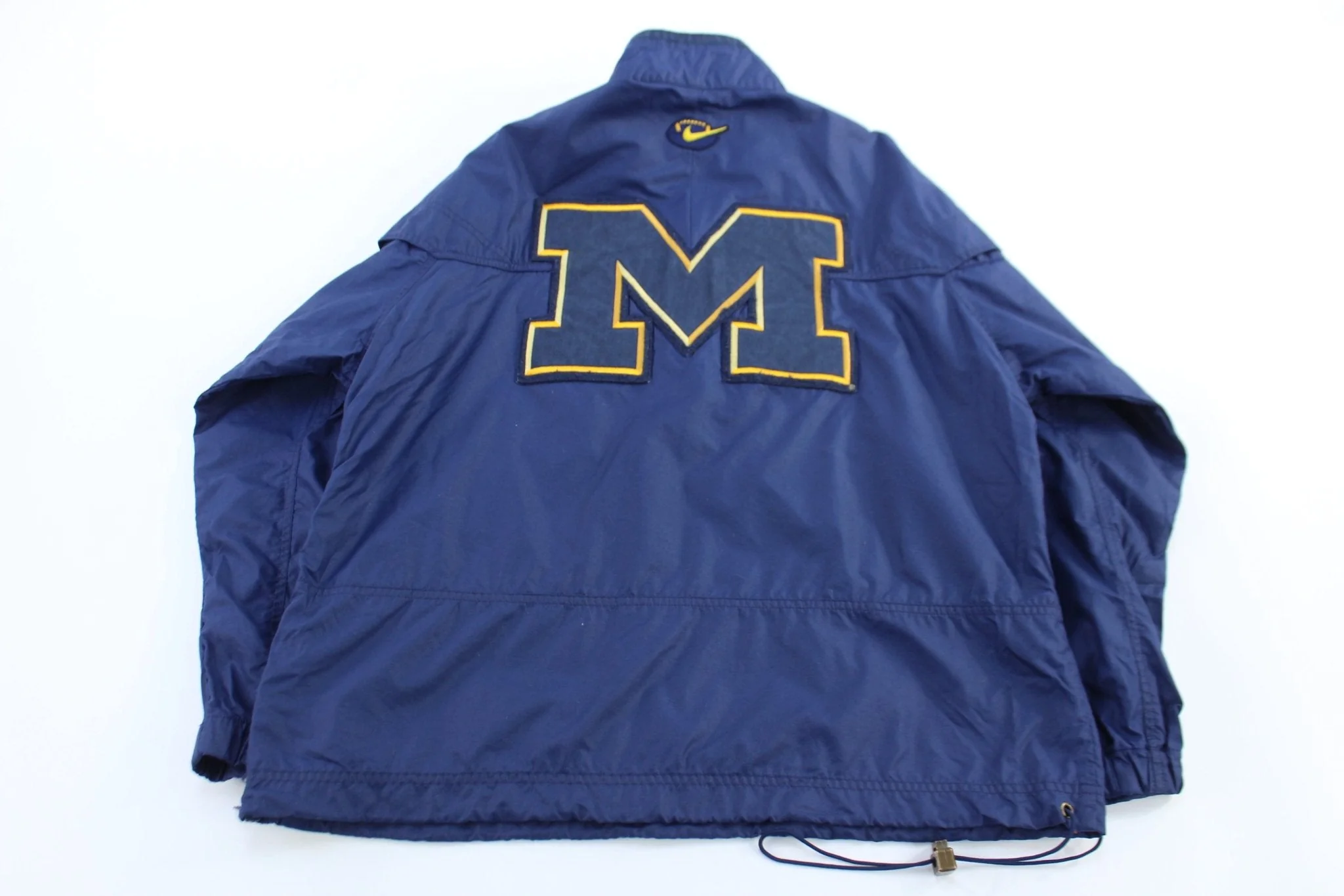 90's Nike University of Michigan Quarter Zip Windbreaker - Image 2