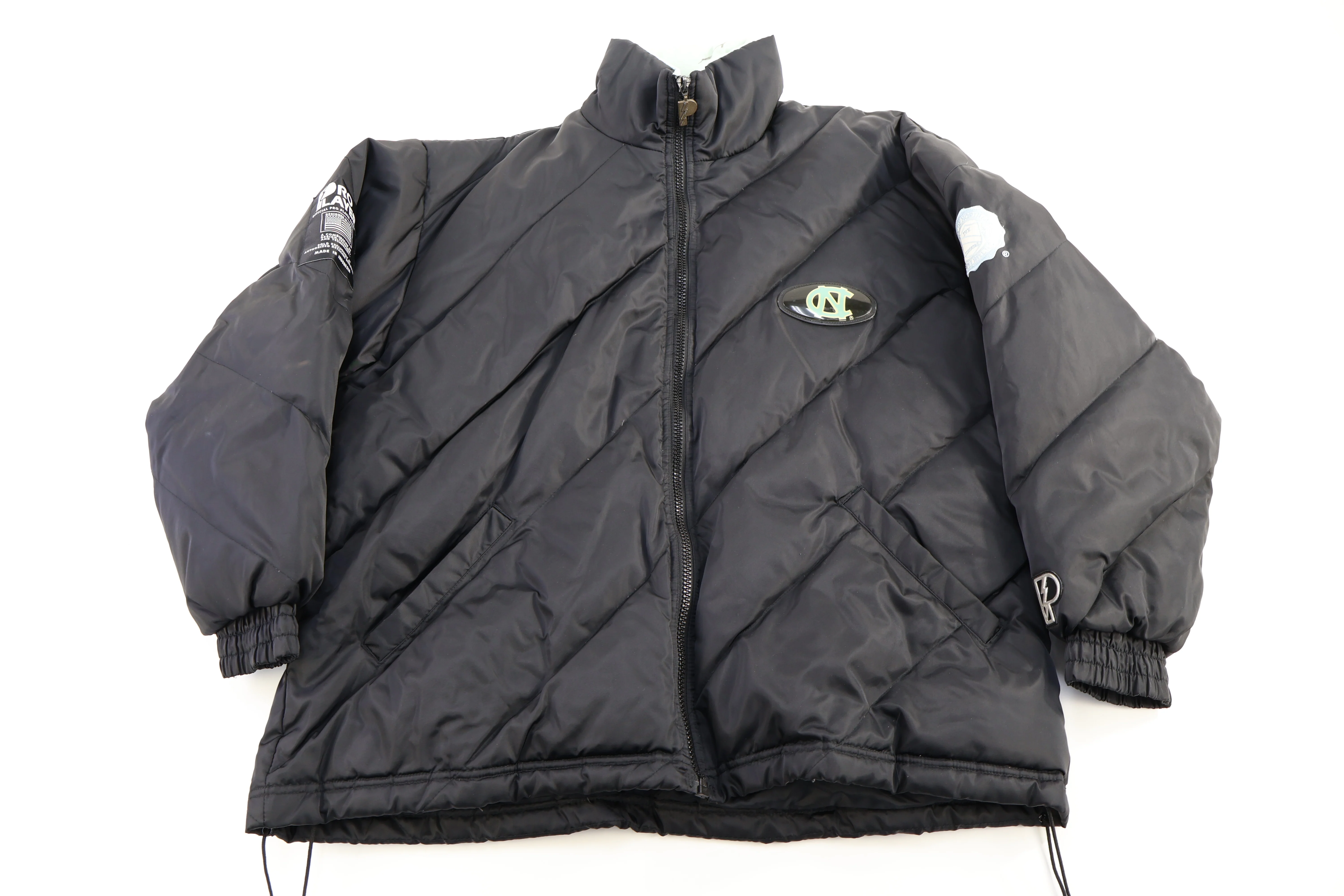 90's North Carolina Tar Heels Full Zip Puffer Jacket