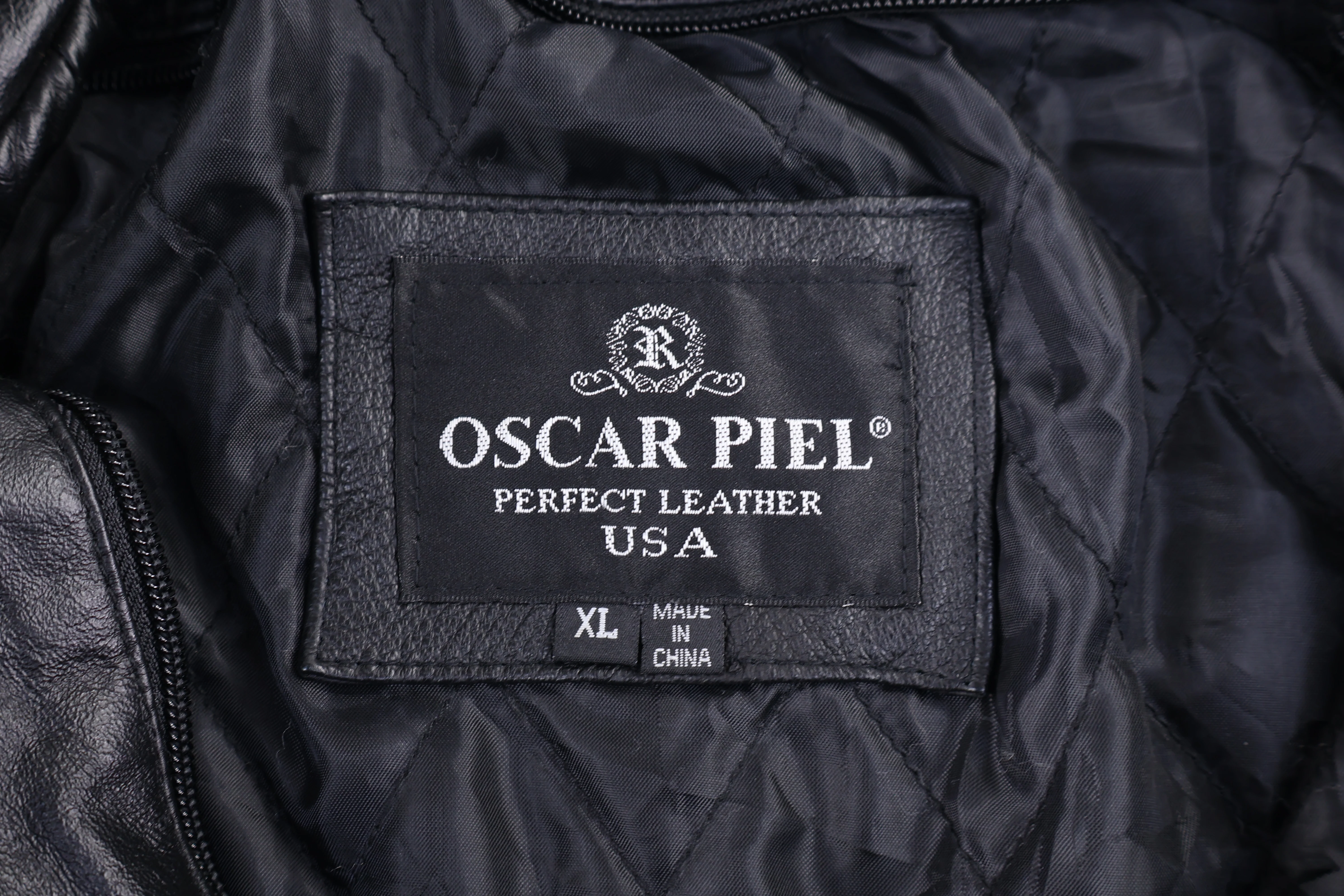 90's Oscar Piel USA Full Zip Jacket - Image 3