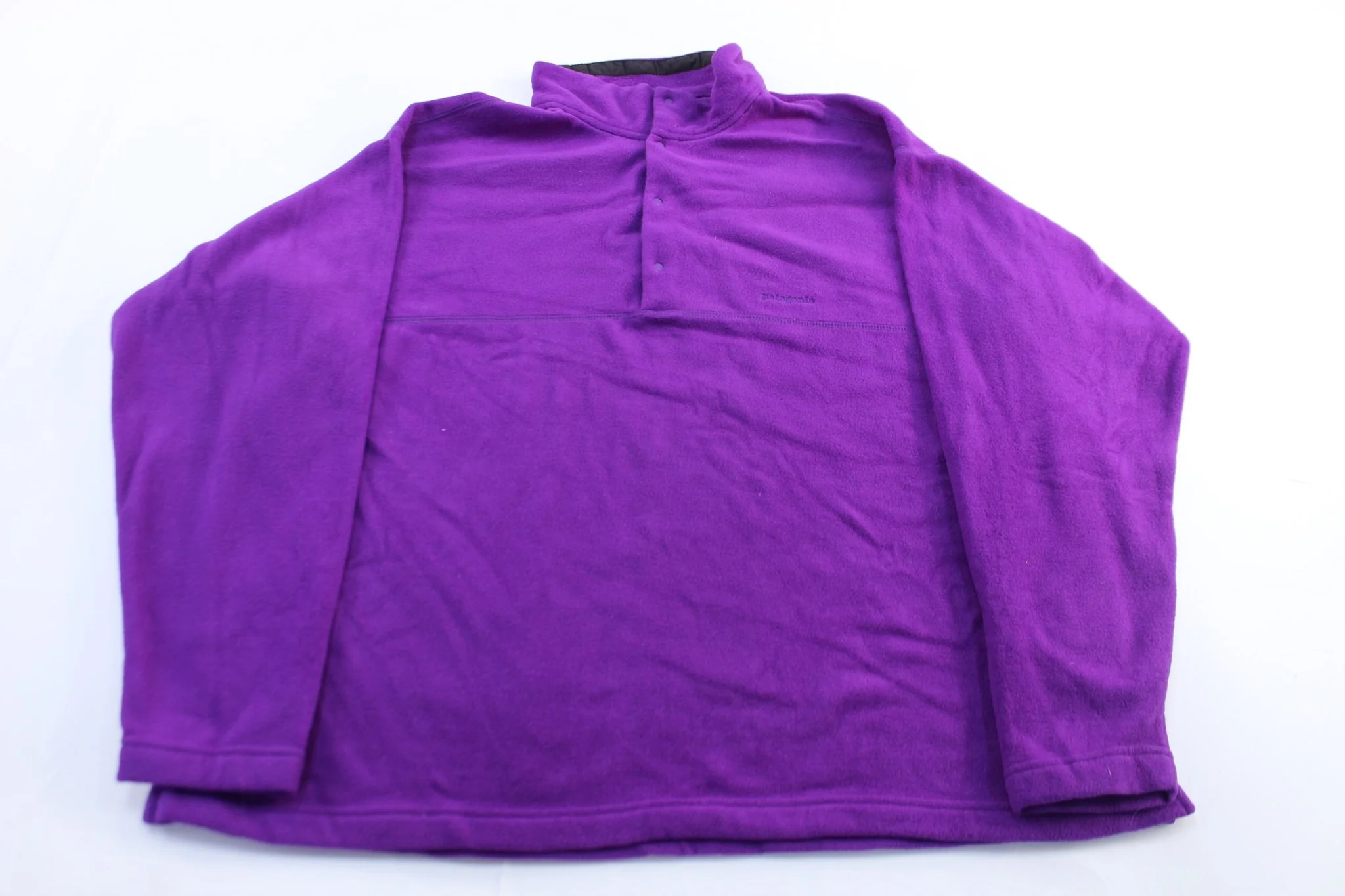 90's Patagonia Embroidered Logo Purple Pullover Jacket