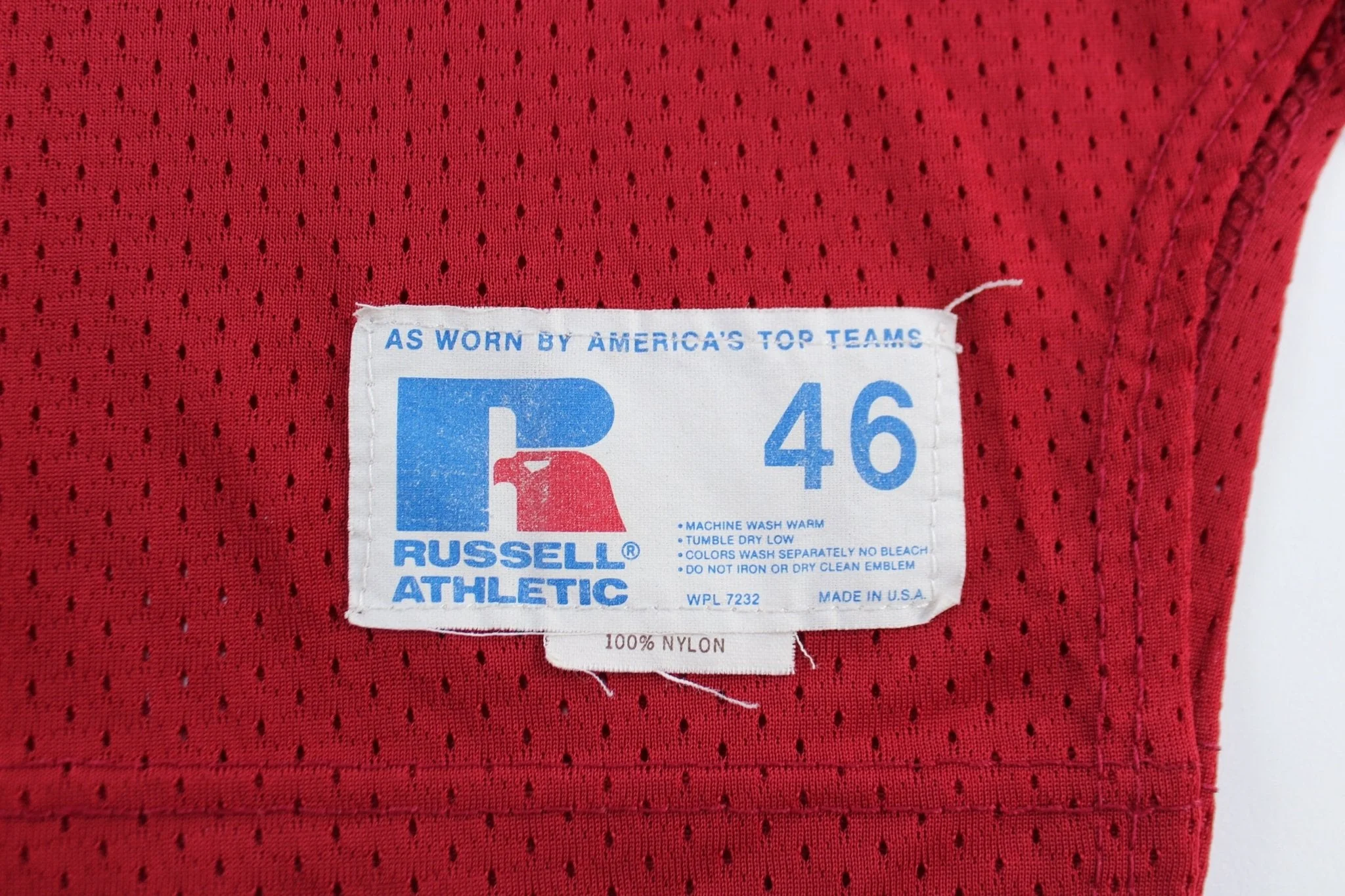 90's Patriots #66 Russell Athletic Football Jersey - Image 3