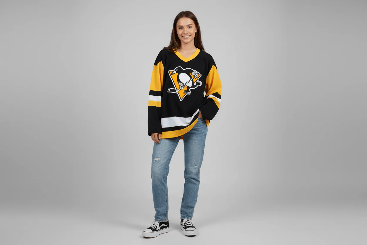 90's Pittsburgh Penguins Hockey Jersey