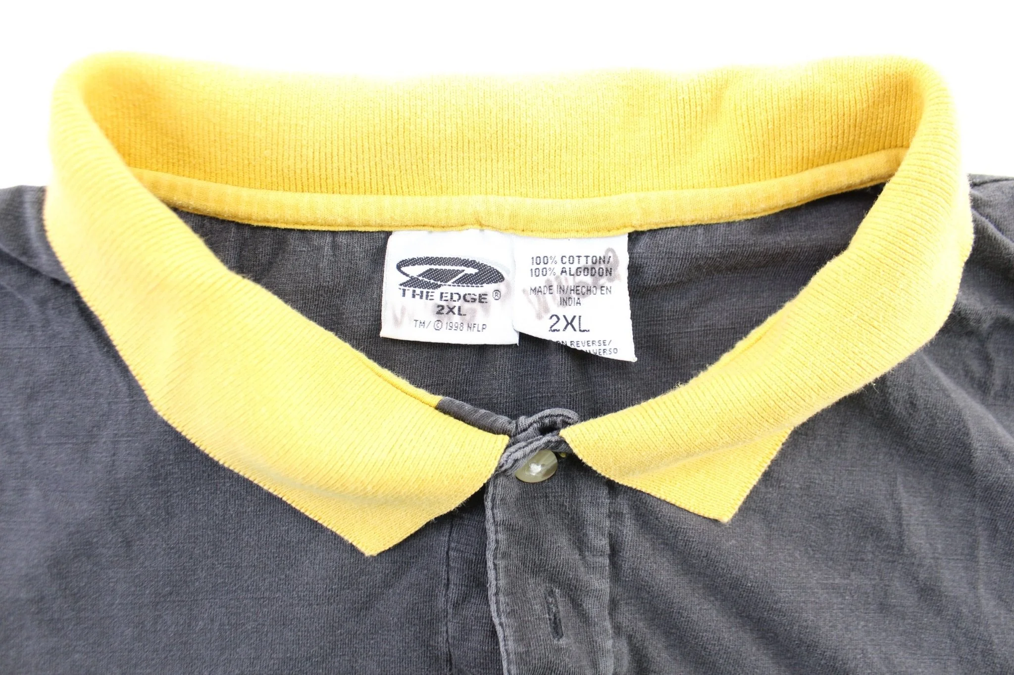 90's Pittsburgh Steelers Embroidered Button Up Polo - Image 3