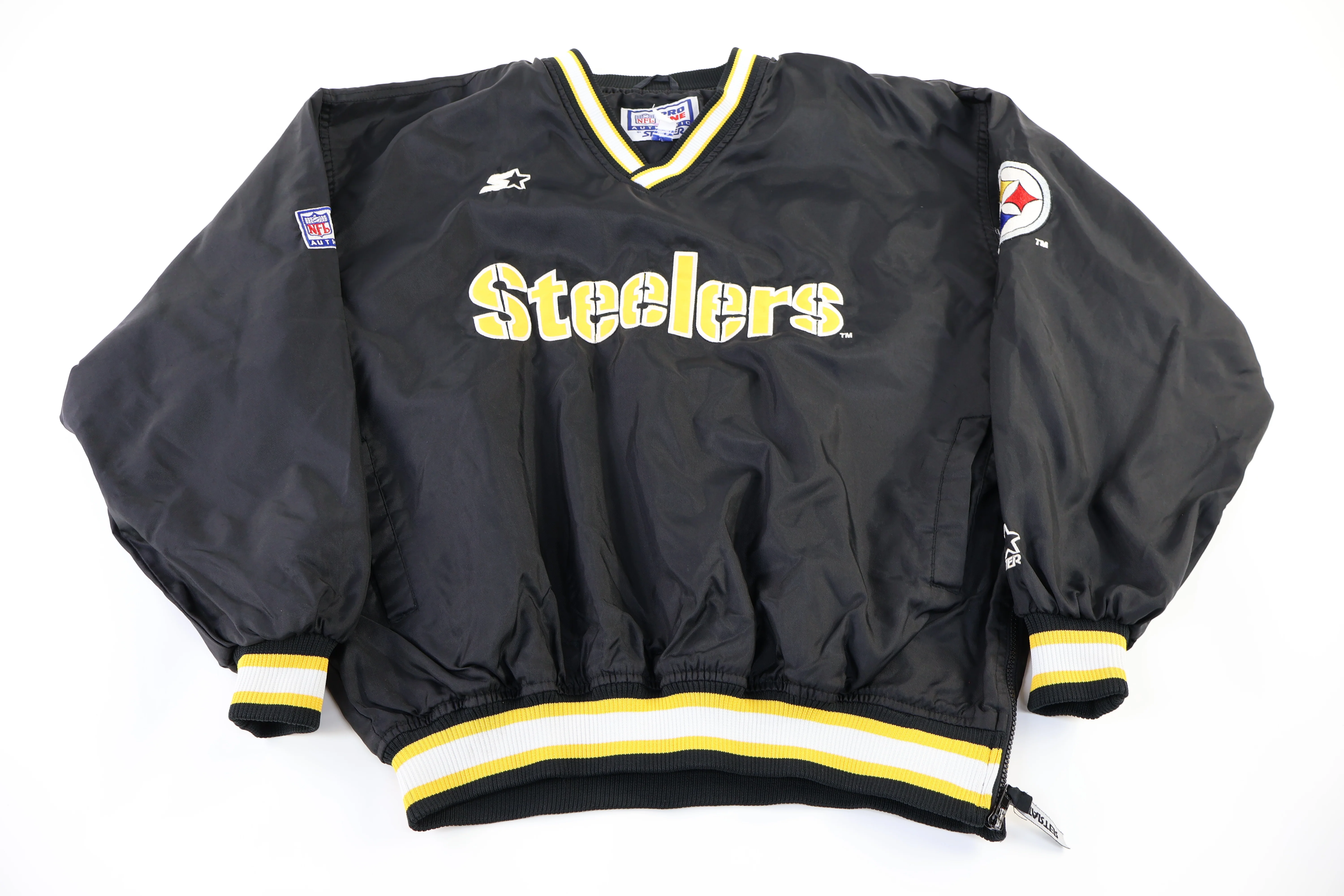 90's Pittsburgh Steelers Football Pullover Windbreaker