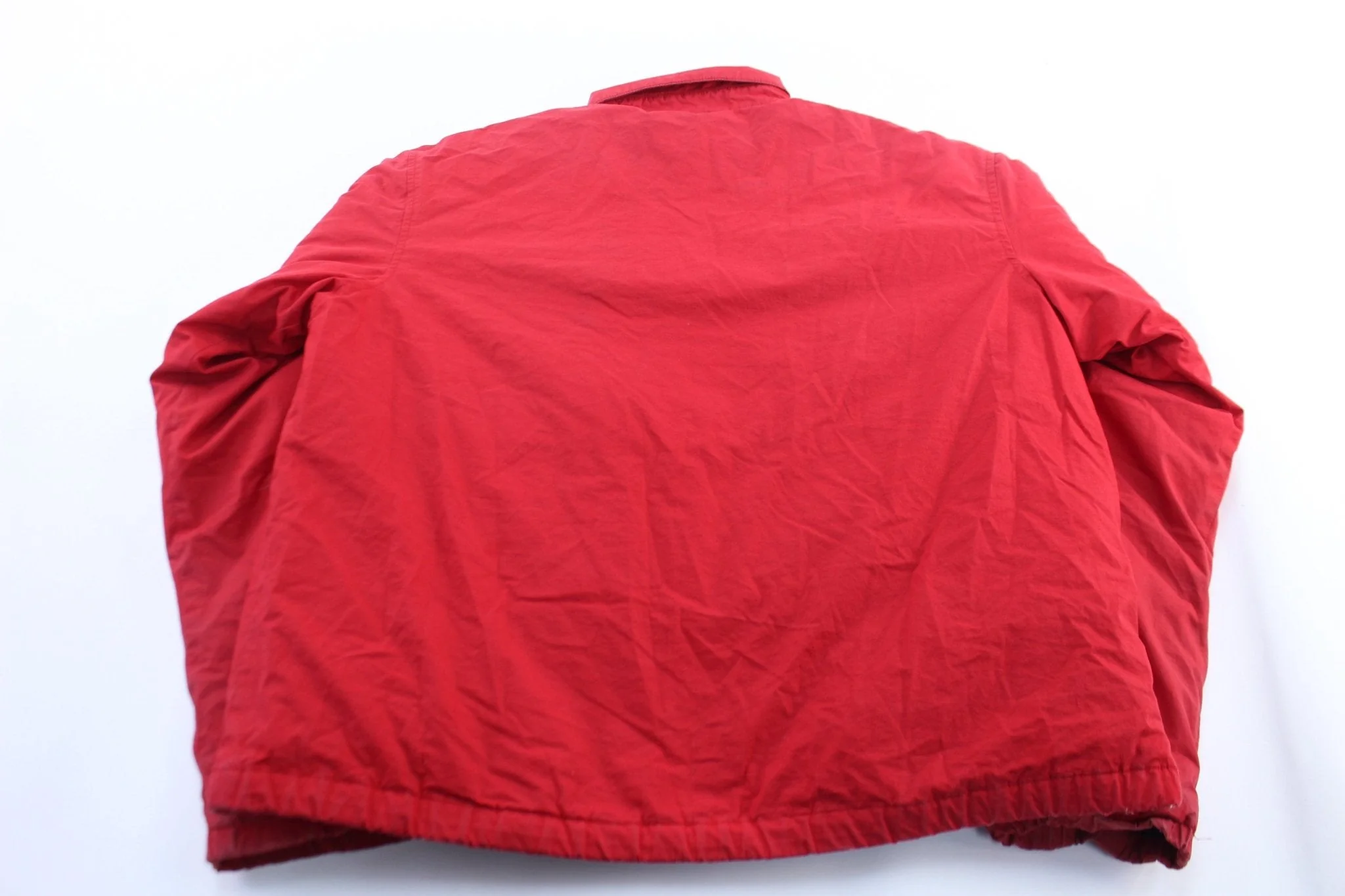 90's Polo by Ralph Lauren Red Fleece Lined Zip Up Jacket - Image 2