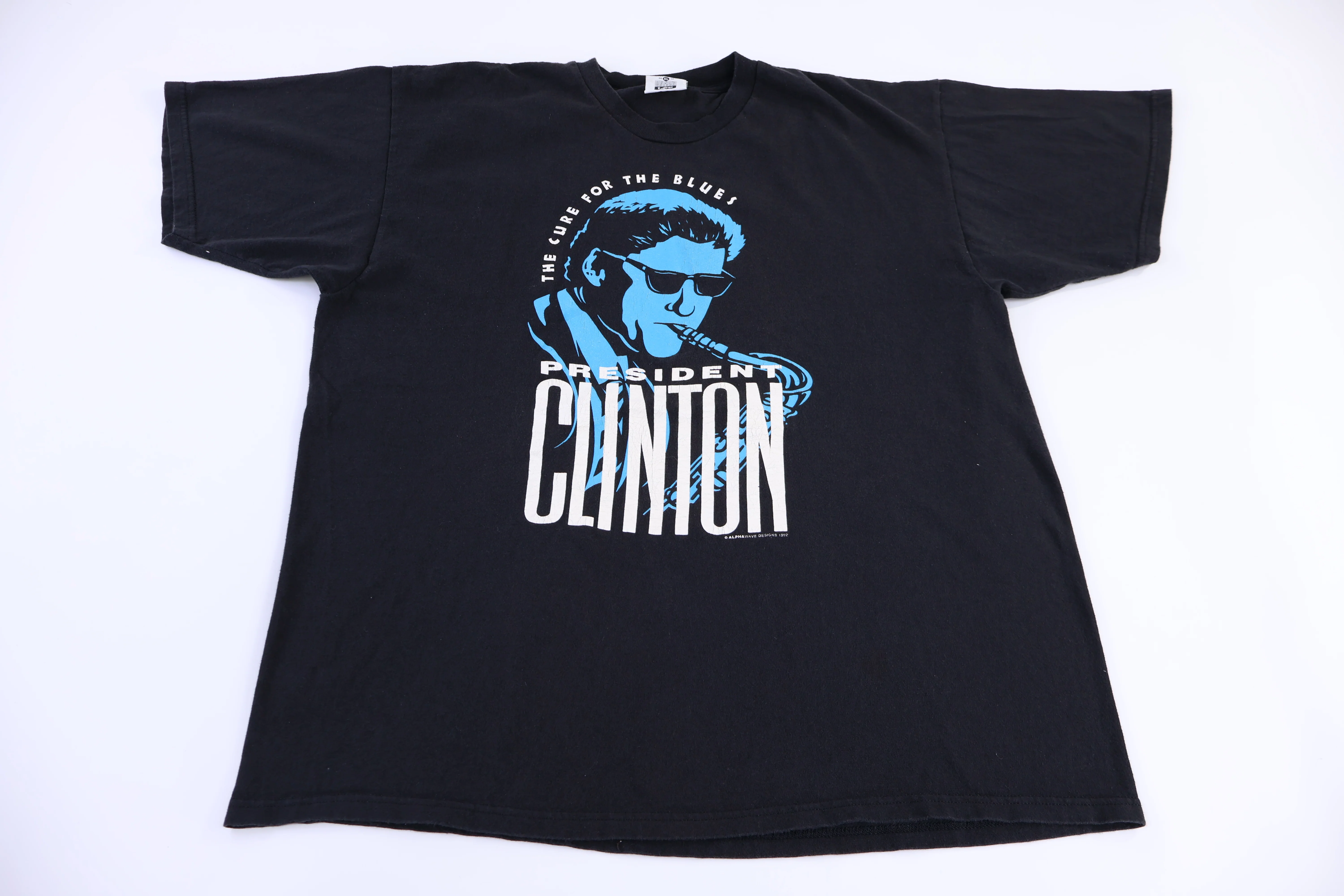 90's President Clinton The Cure For The Blues T-shirt
