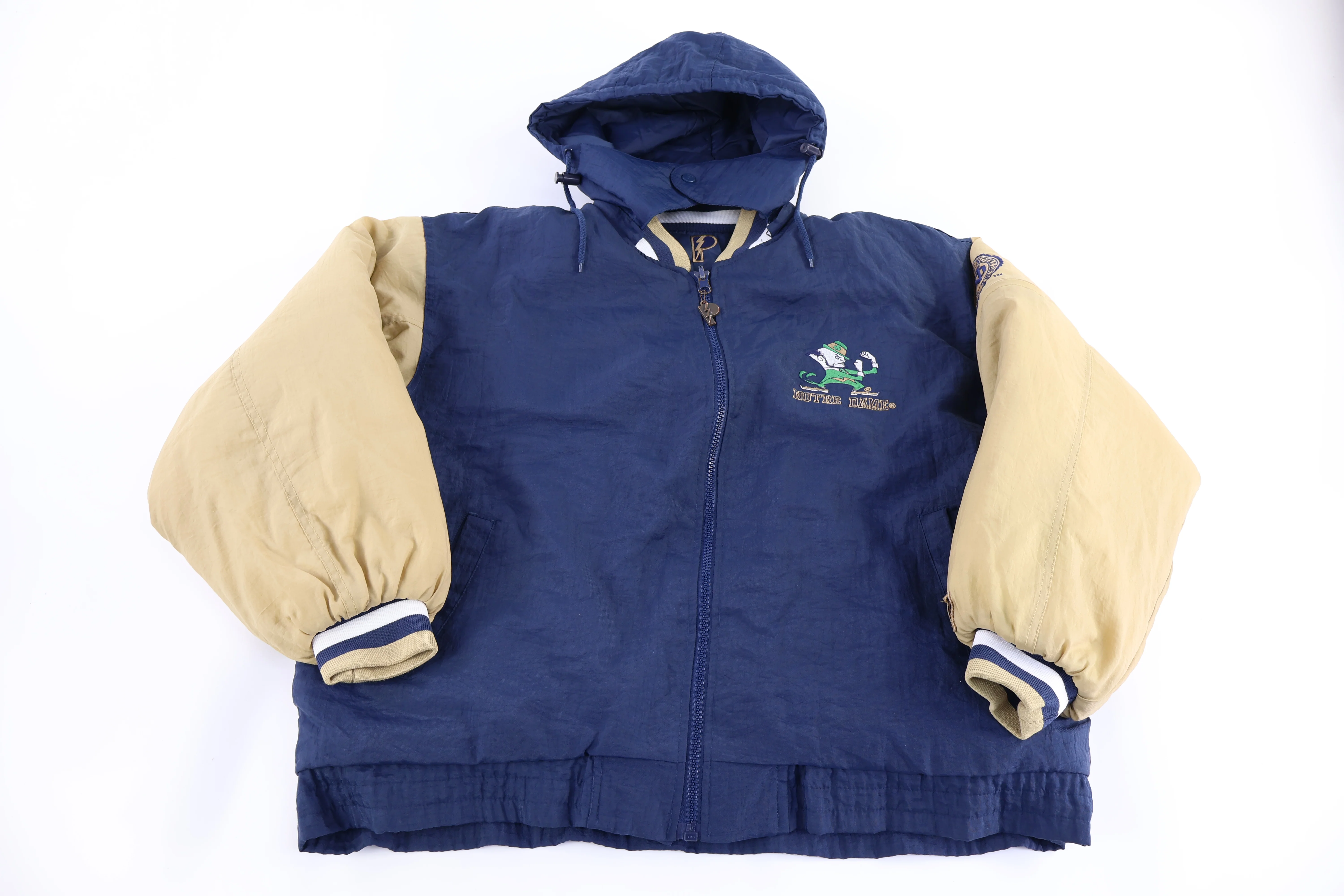 90's Pro Player University of Notre Dame Full Zip Jacket