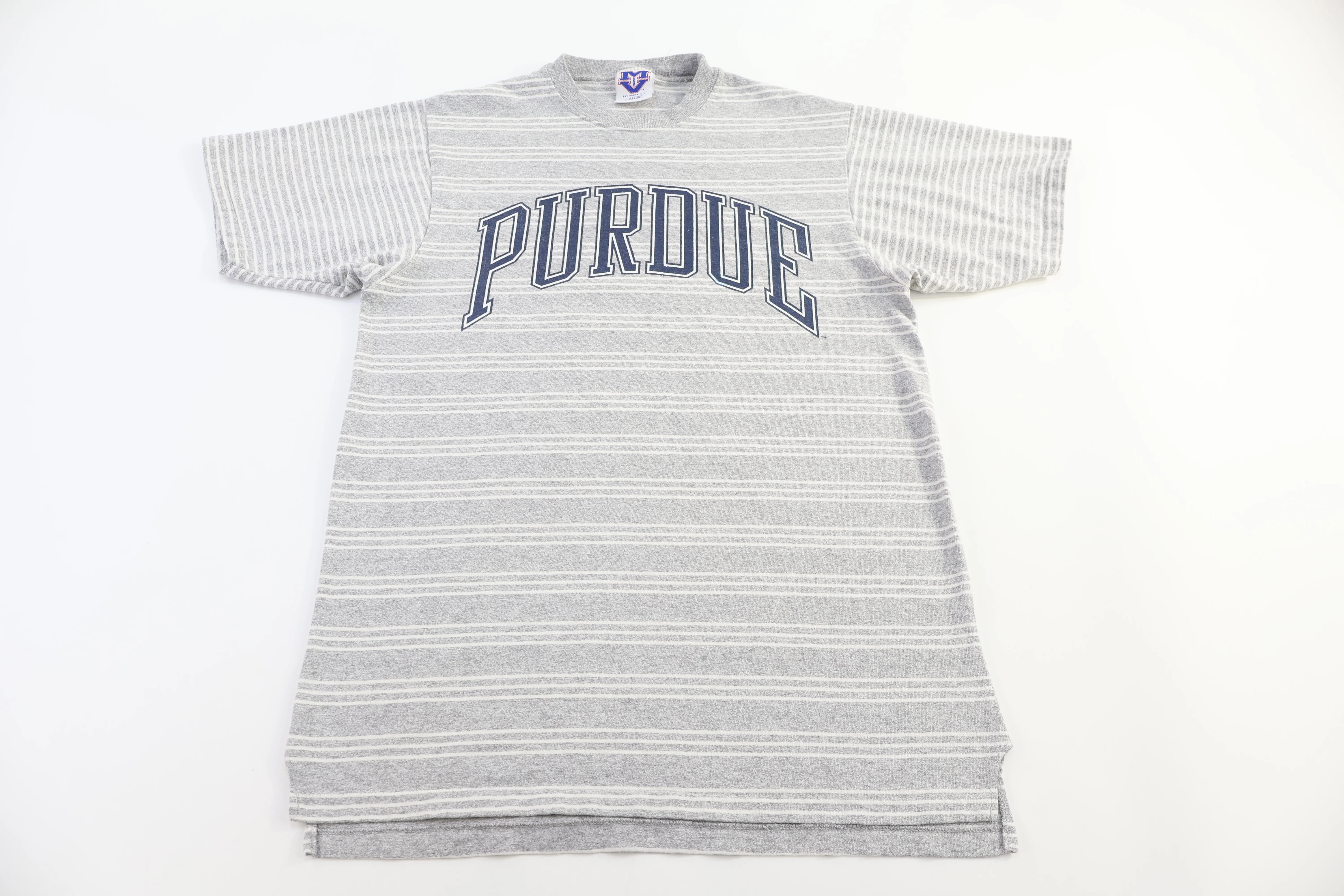 90's Purdue University Striped T-shirt