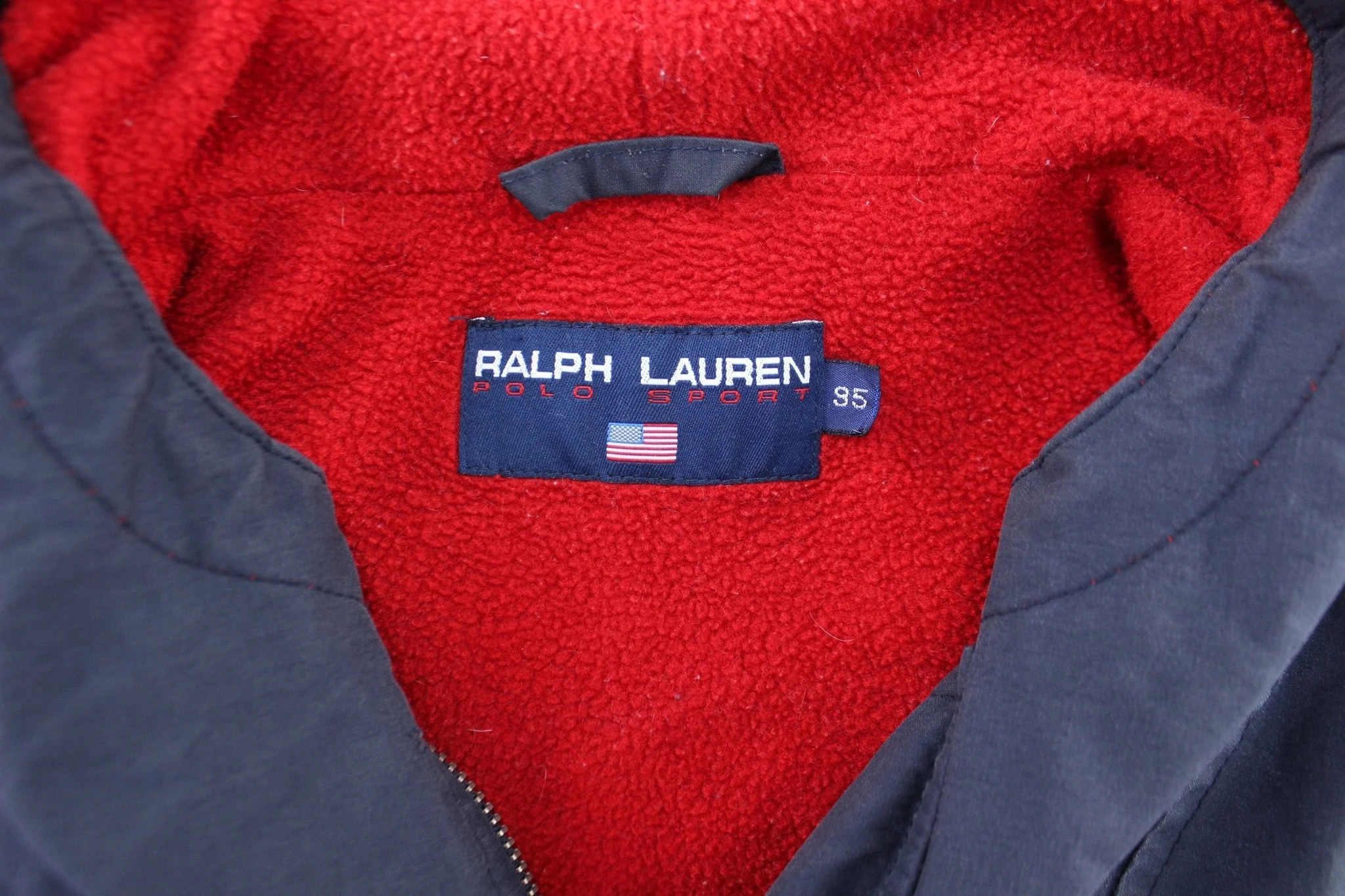 90's Ralph Lauren Polo Sport Embroidered Zip Up Jacket - Image 4