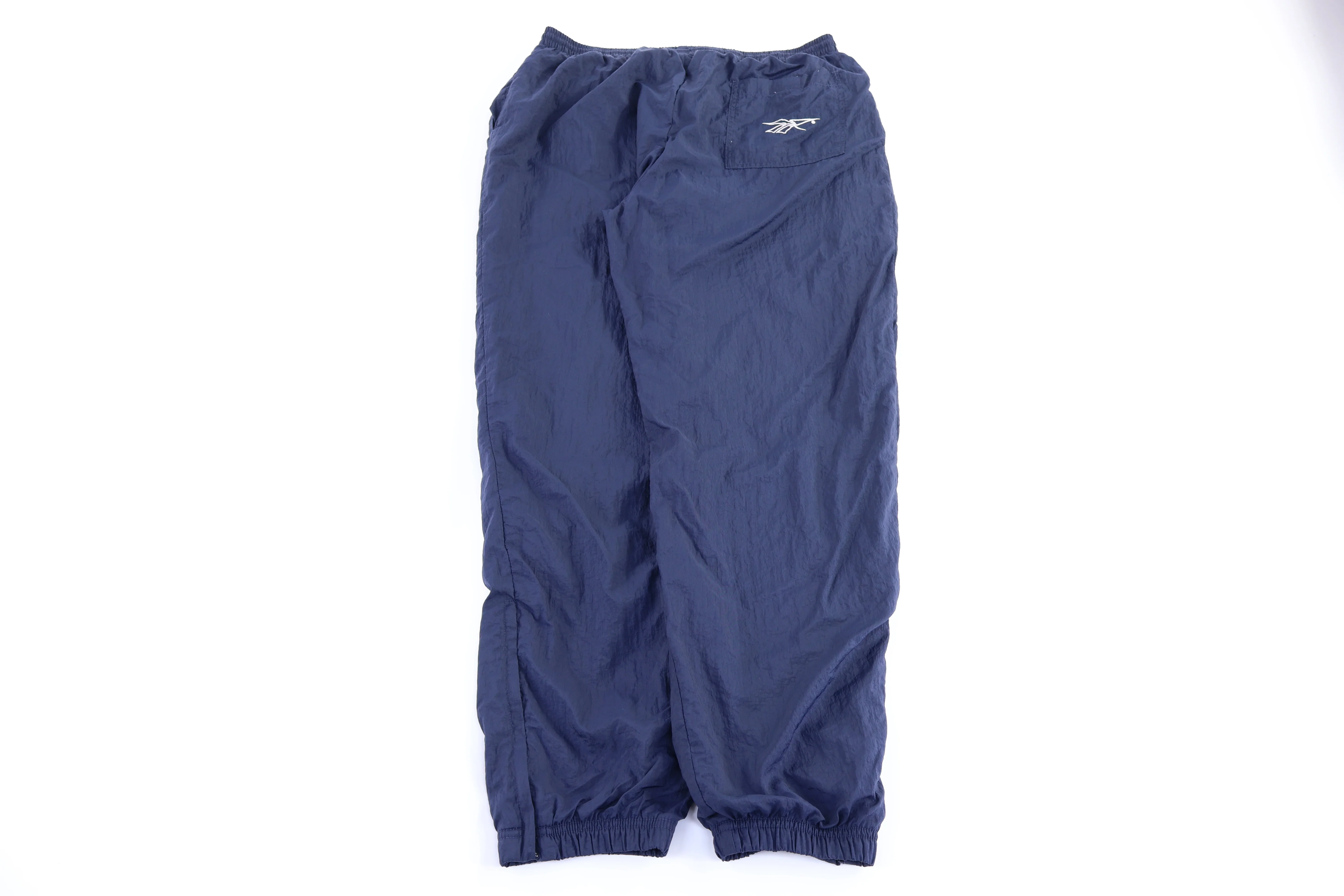 90's Reebok Embroidered Logo Blue Pants - Image 2